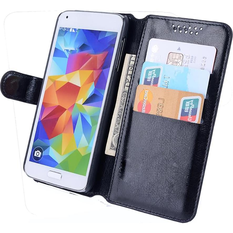 Funda Cartera Plegable Shitomua para Alcatel 1 - Negro Torre