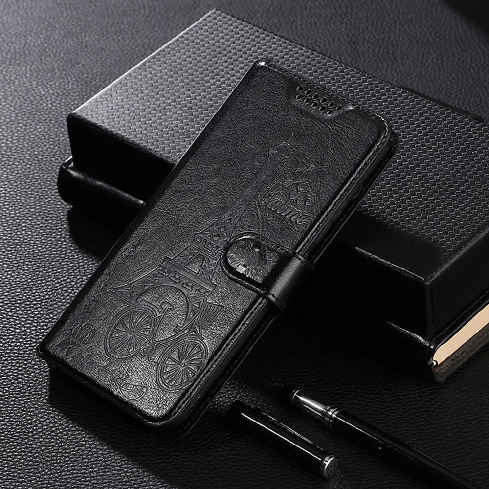 Funda Cartera Plegable Shitomua para Alcatel 1 - Negro Torre