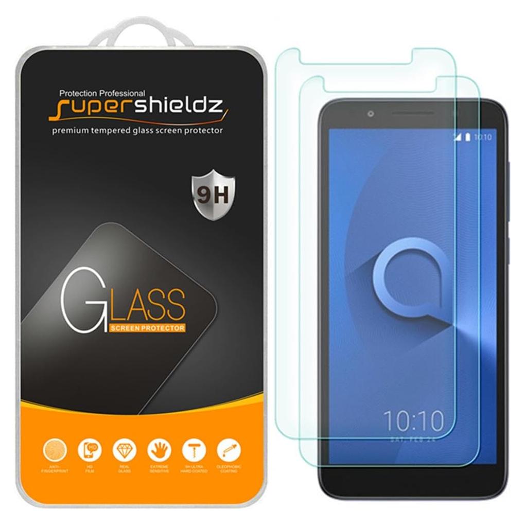 Protector de Pantalla Vidrio Templado Supershieldz Alcatel 1X - 2 Piezas