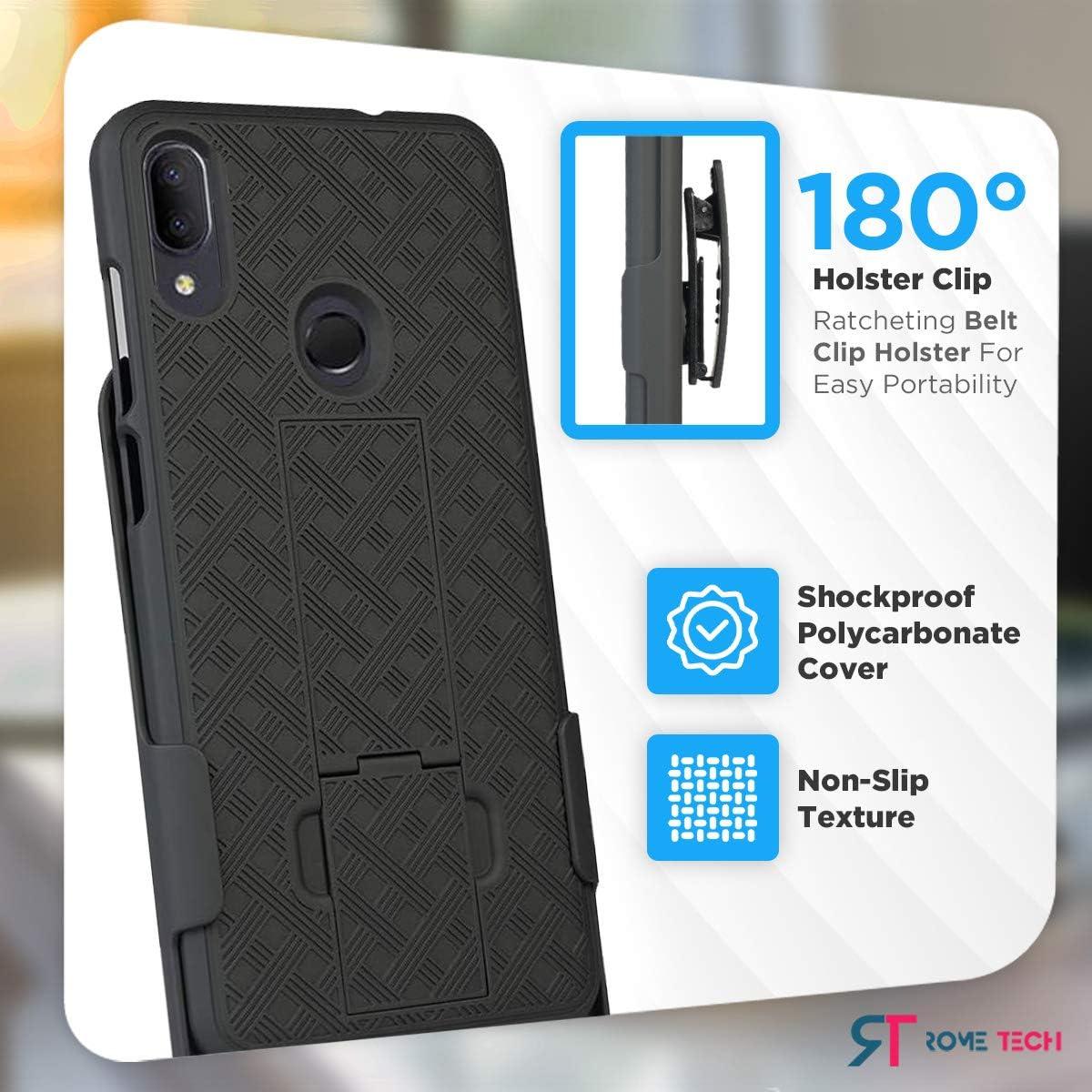 Funda con Clip para Cinturón Rome Tech Alcatel 3V 2019 - Negro