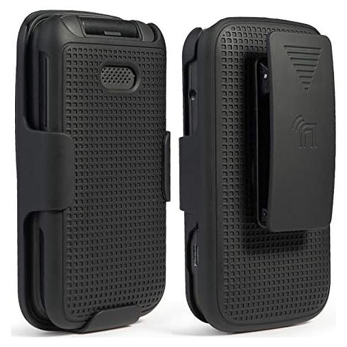 Funda con Clip para Alcatel Smartflip/Go Flip 3 Nakedcellphone