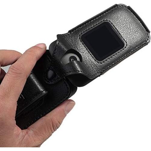 Funda Ajustada Nakedcellphone para Alcatel Go Flip 3 - Cuero Vegano Negro