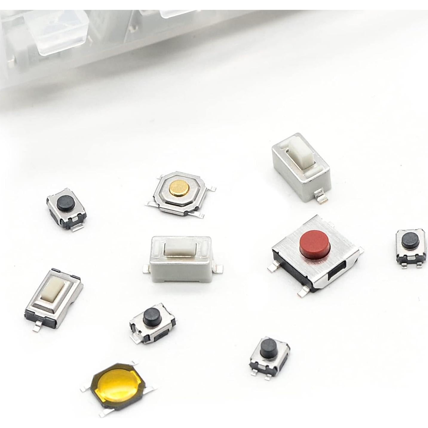 Kit de 200 Interruptores Táctiles Micro Momentáneo QTEATAK