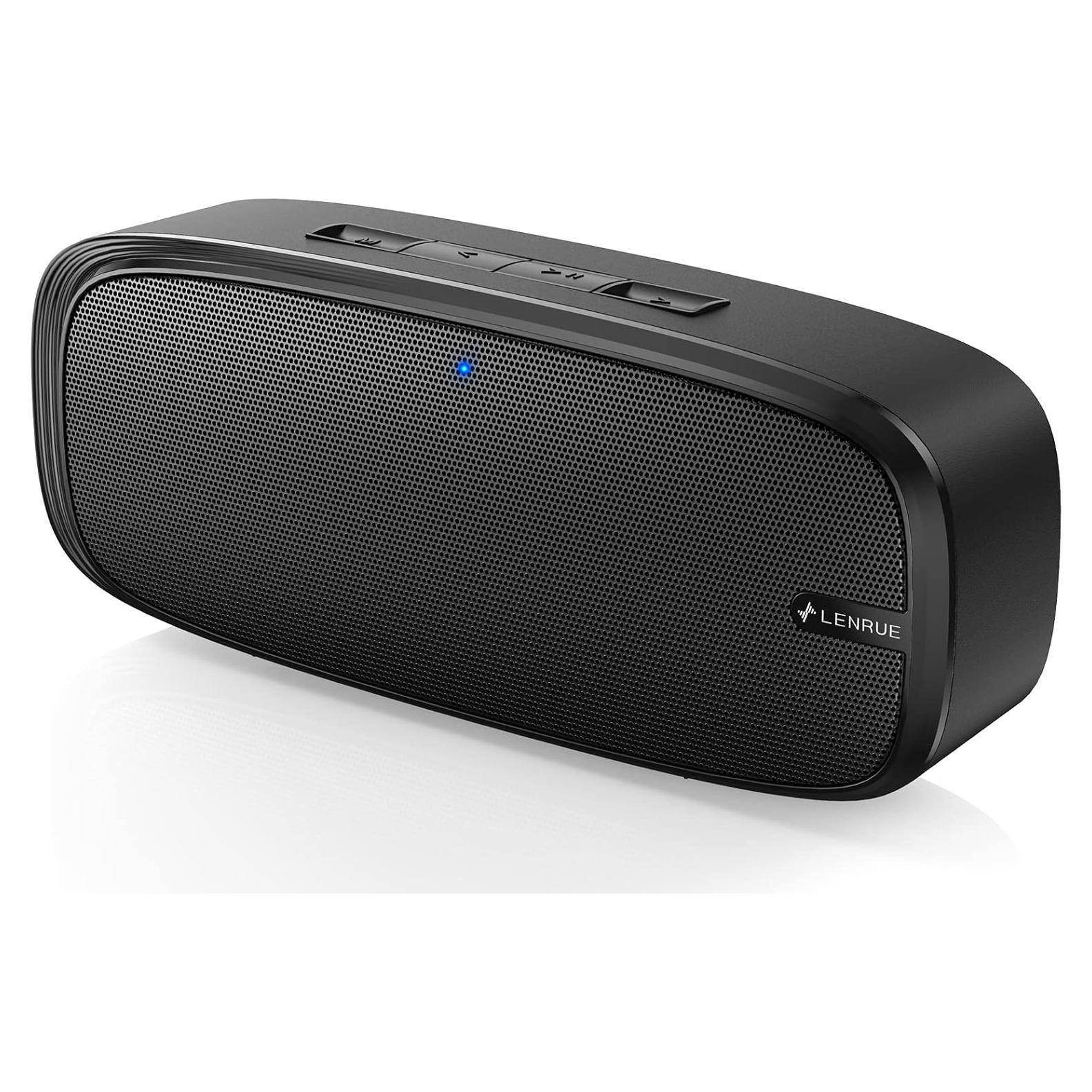 Altavoz Bluetooth Portátil LENRUE A10, 12 Horas de Batería, Sonido Estéreo