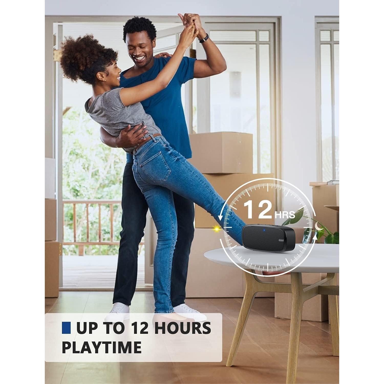 Altavoz Bluetooth Portátil LENRUE A10, 12 Horas de Batería, Sonido Estéreo