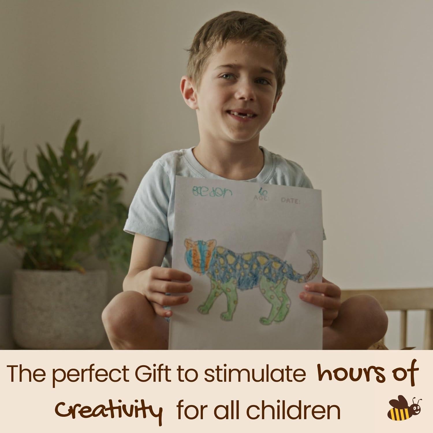 Crayones de Cera de Abeja Honeysticks + Libro para Colorear