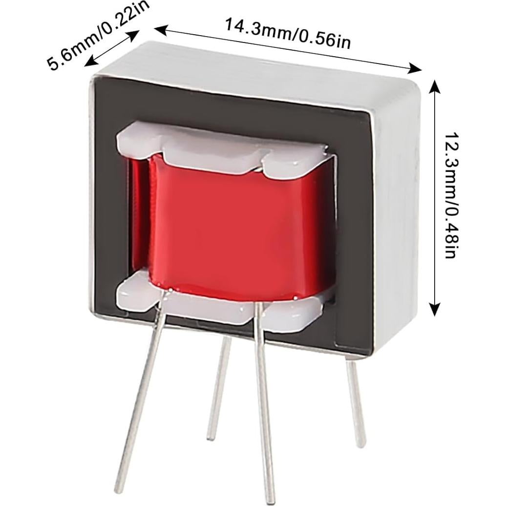 10 Transformadores de Audio EI-14 600 Ohm Aislamiento Alta Eficiencia