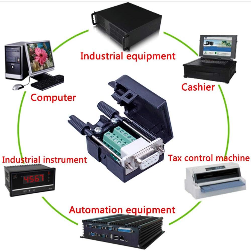 Conectores DB9 Hembra Sin Soldadura Anmbest 2 Piezas