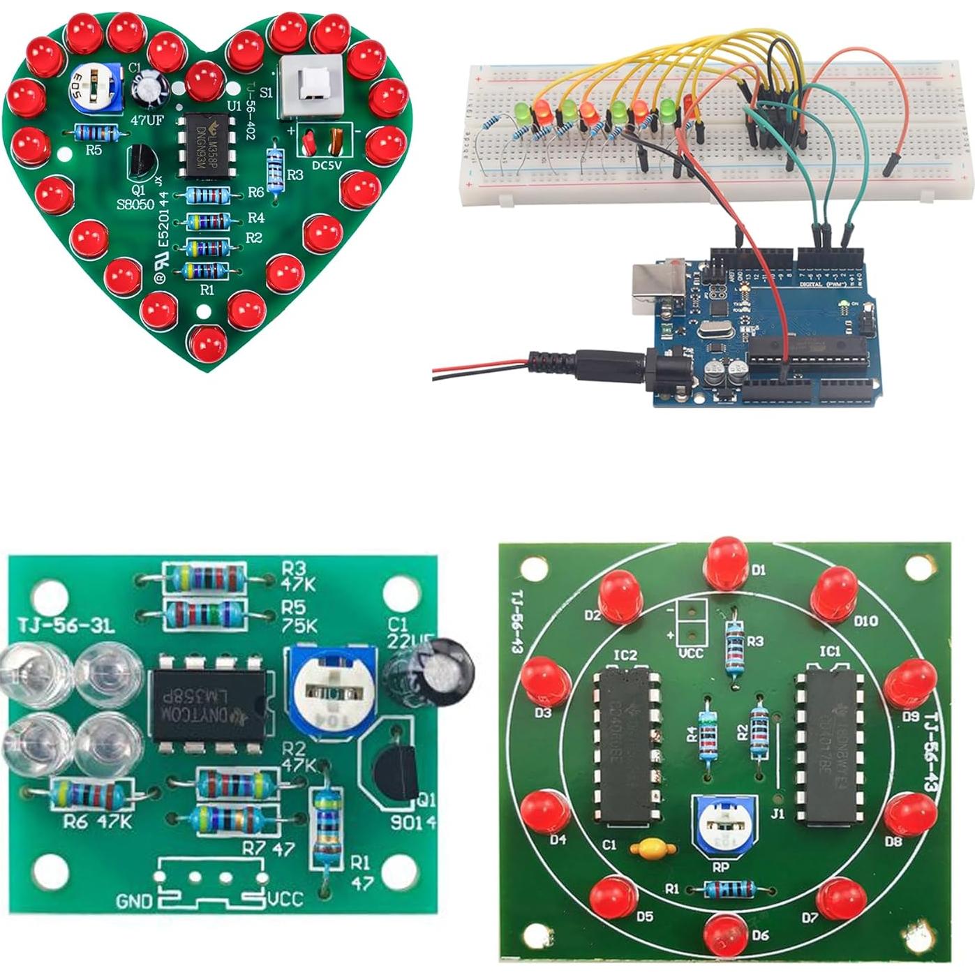 Kit de Componentes Electrónicos 1800 Pcs Nodehawk - LED, Resistencias, Capacitores, Transistores