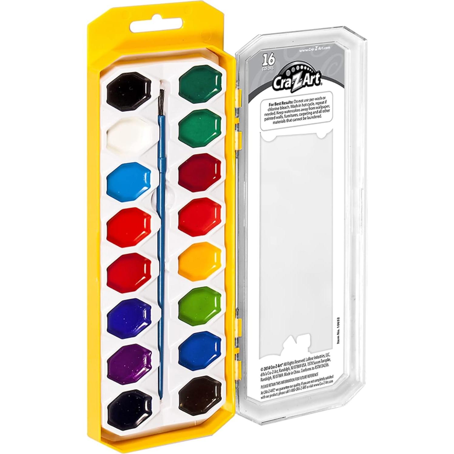 Set de Pintura Acuarelable Cra-Z-Art 16 Piezas Lavables