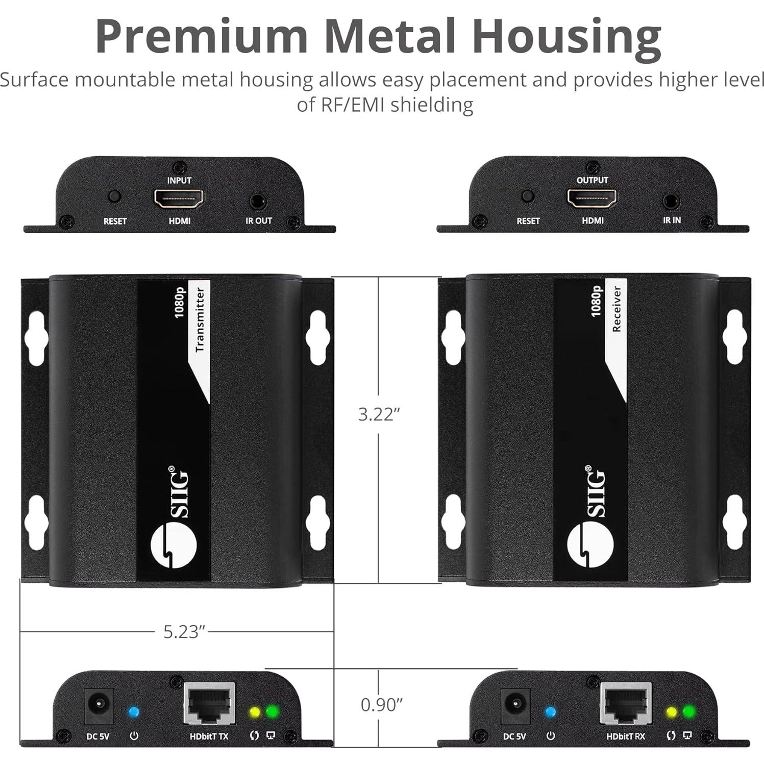 Extensor HDMI sobre IP SIIG CE-H26T11-S1 1080p 120m