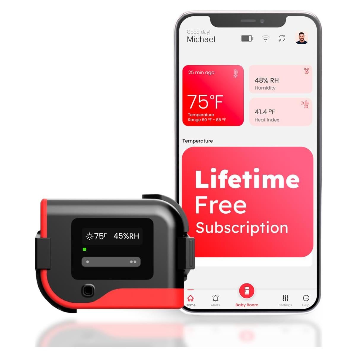 Sensor de Temperatura y Humedad WiFi TempCube PRO - Alertas 24/7