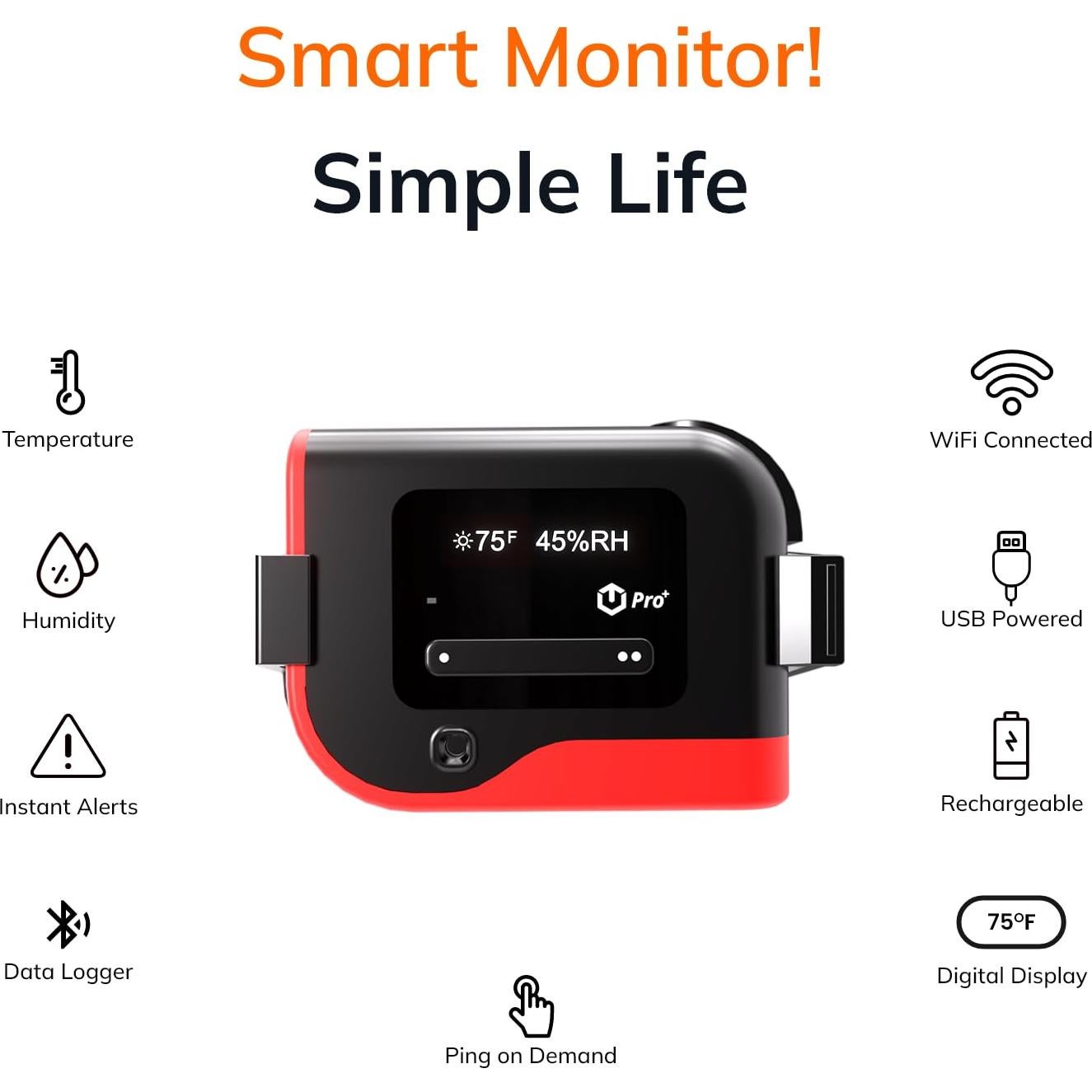 Sensor de Temperatura y Humedad WiFi TempCube PRO - Alertas 24/7
