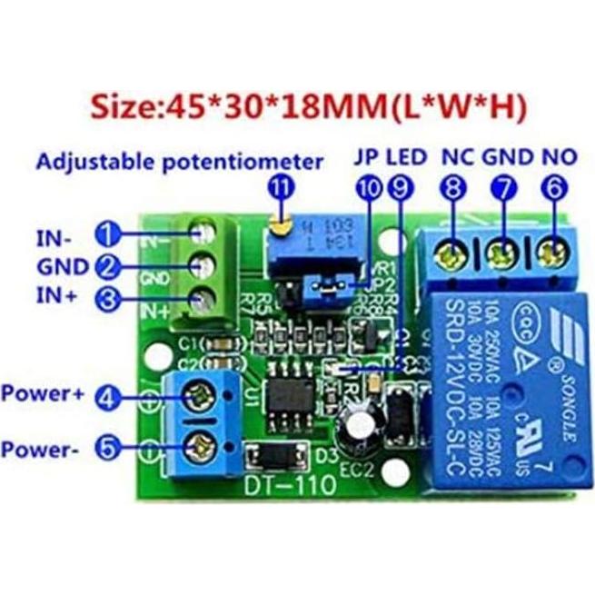Módulo Comparador de Voltaje LM393 Taidacent 1 Canal 5V