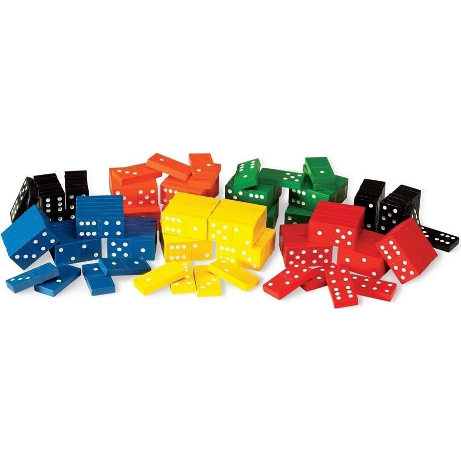 Set de Dominó de Madera Hand2mind - 168 Piezas para Niños