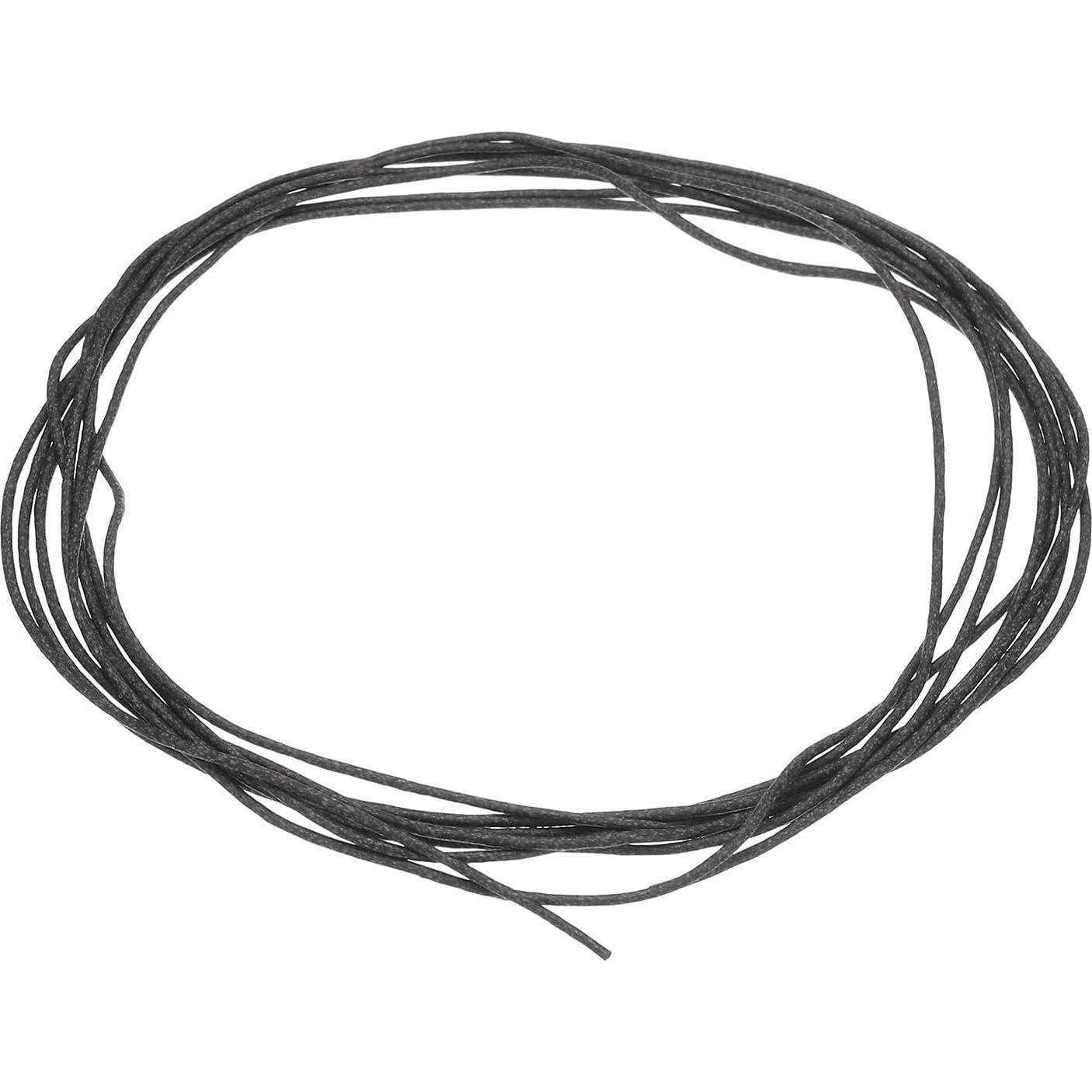 Tira de Sellado de Silicona uxcell 1mm x 2.5m Negra