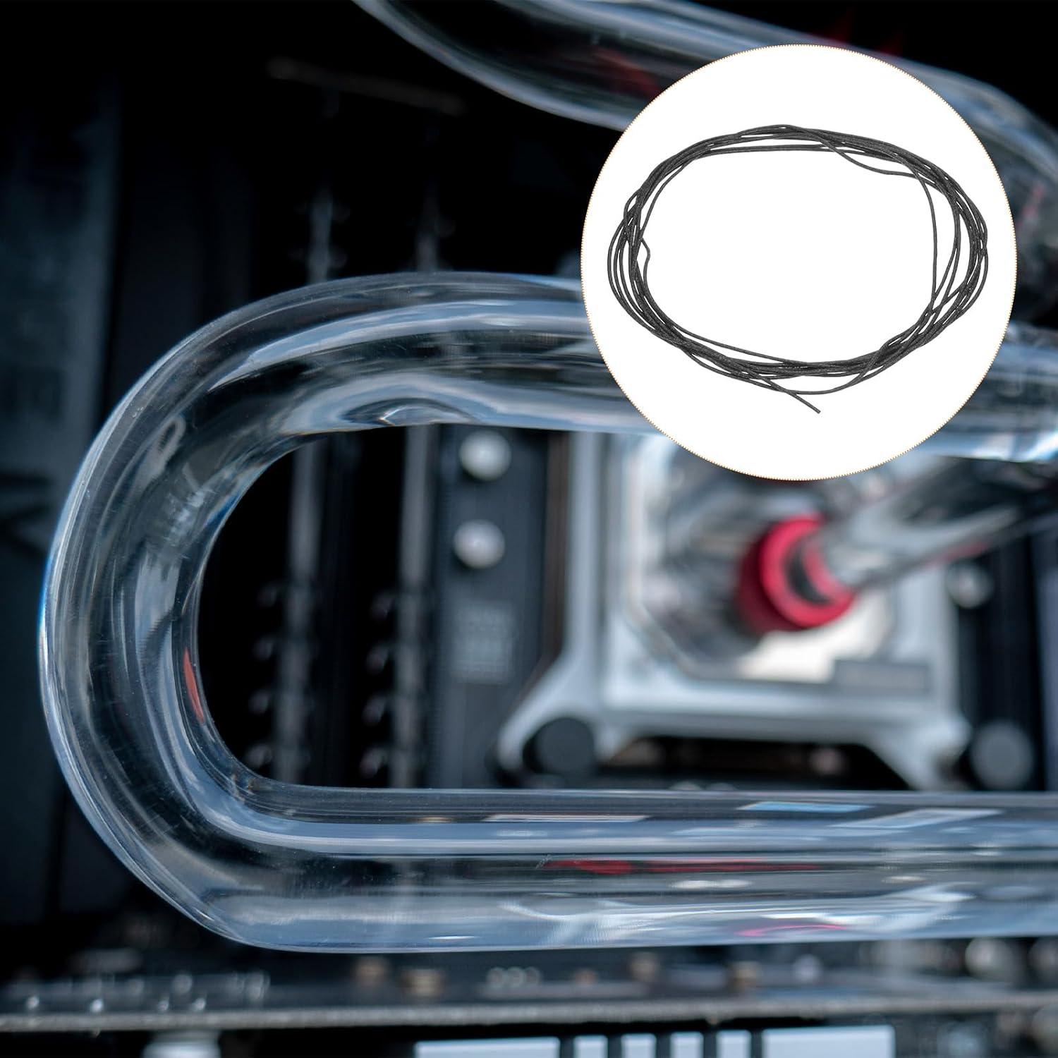 Tira de Sellado de Silicona uxcell 1mm x 2.5m Negra