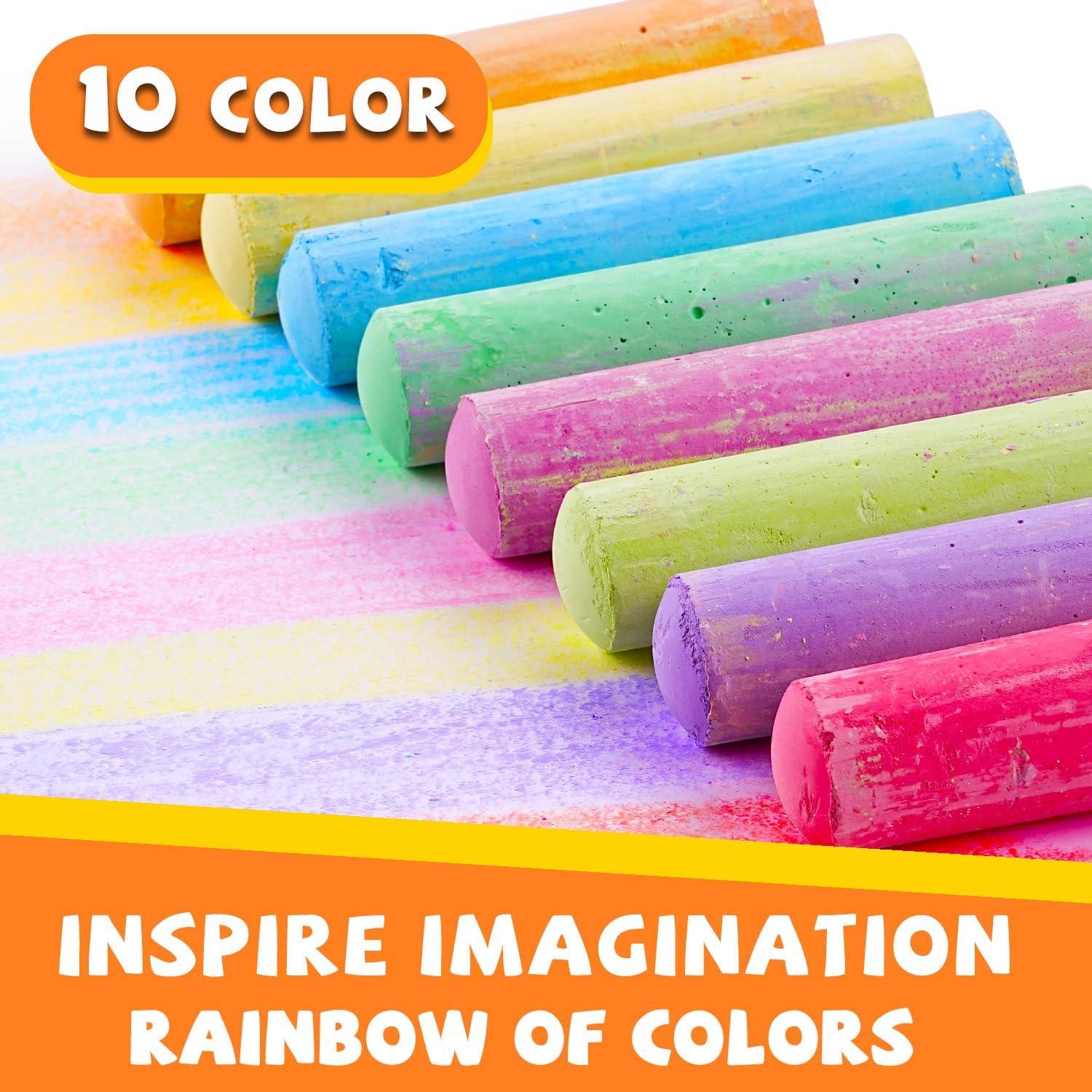 Tiza de Acera VEESA 52 Piezas Jumbo Multicolor Lavable