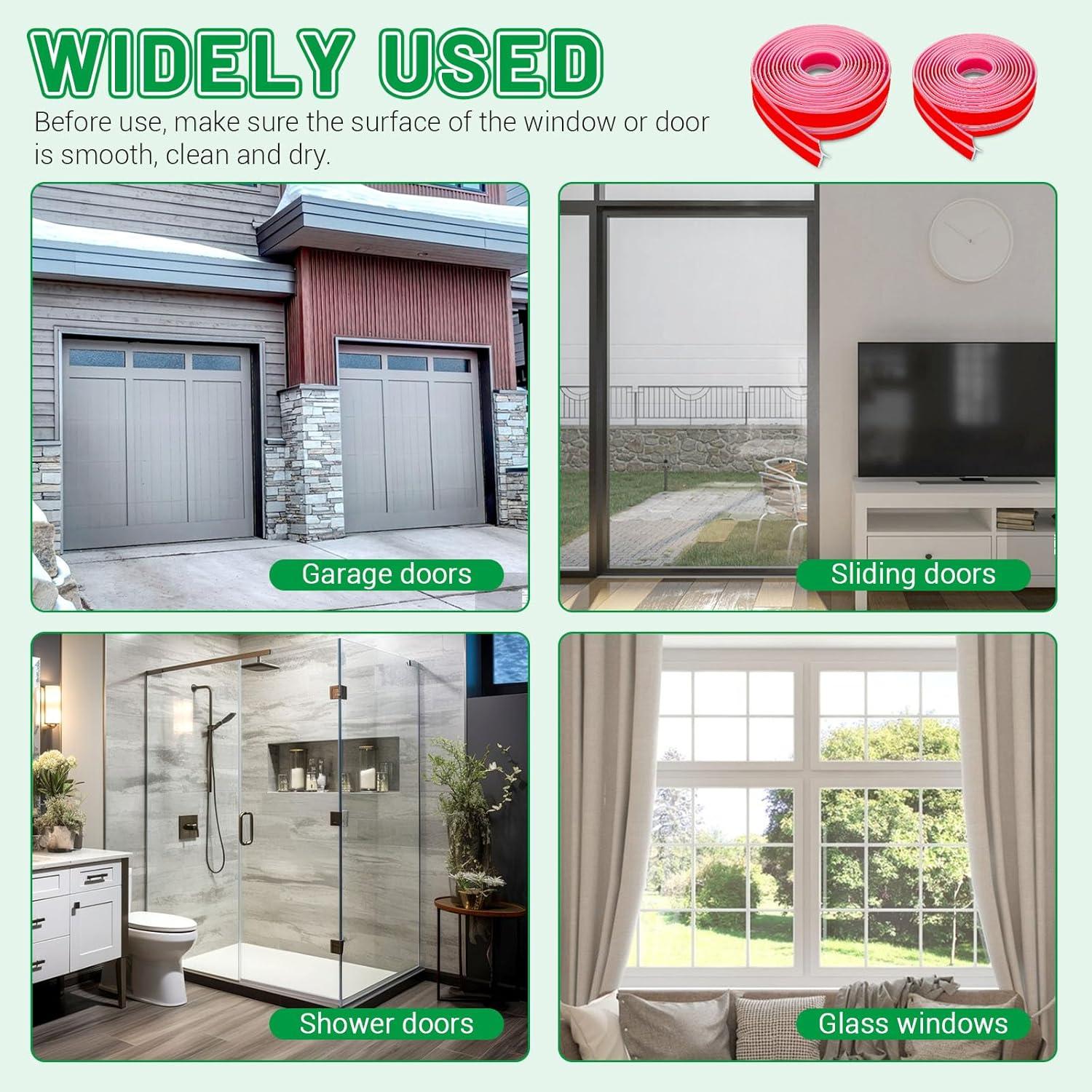 Tapón de Draft Huakaile 300 cm Silicona Transparente Impermeable