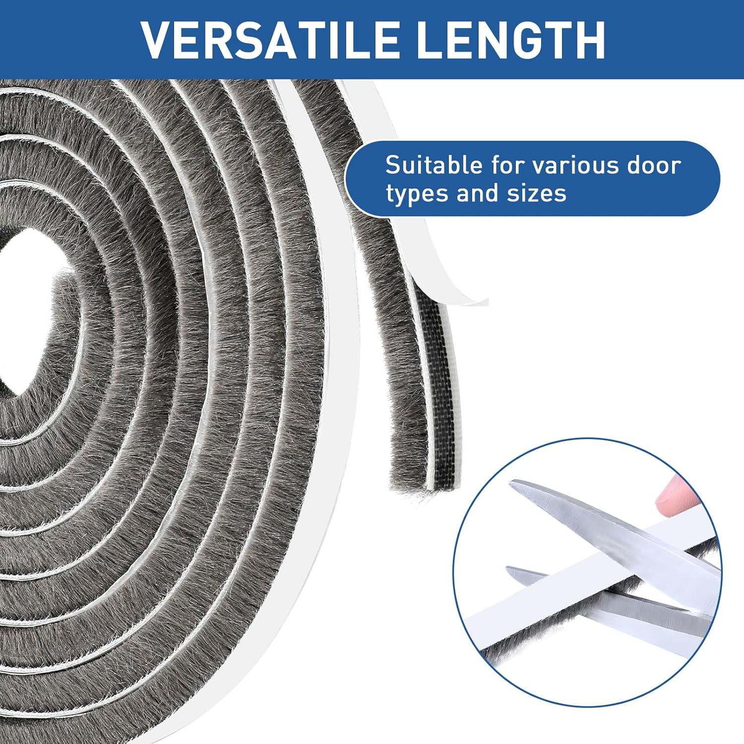 Burlete Aislante Autoadhesivo TamBee 5.03m Gris 9.5x5mm