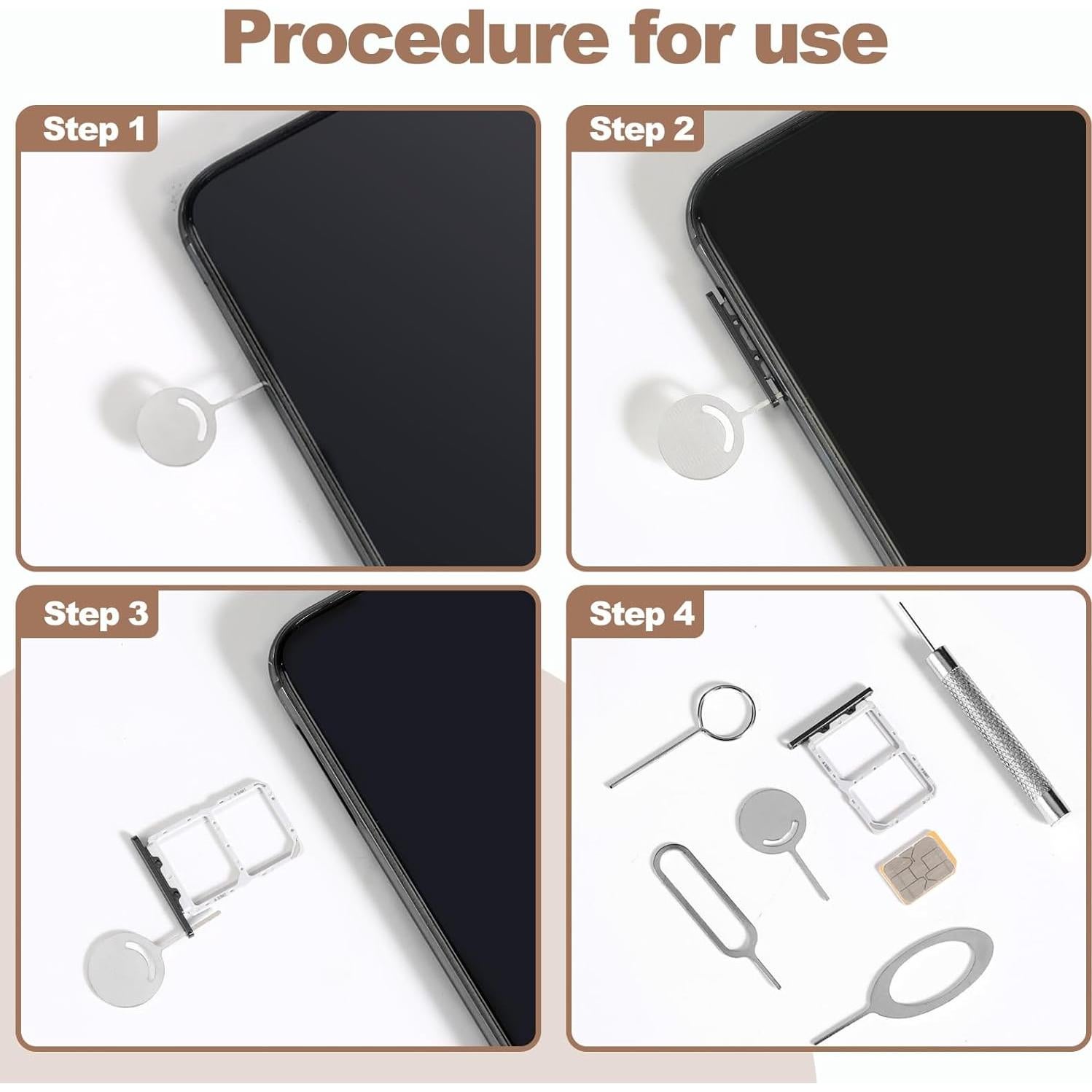 Juego de 13 Herramientas de Extracción de Tarjeta SIM Srefaka