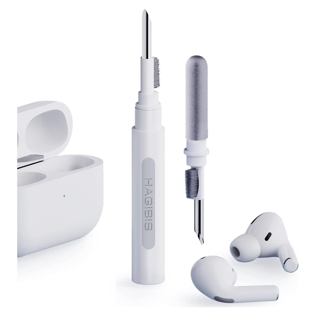 Kit de limpieza Hagibis 3 en 1 para AirPods Pro - Blanco