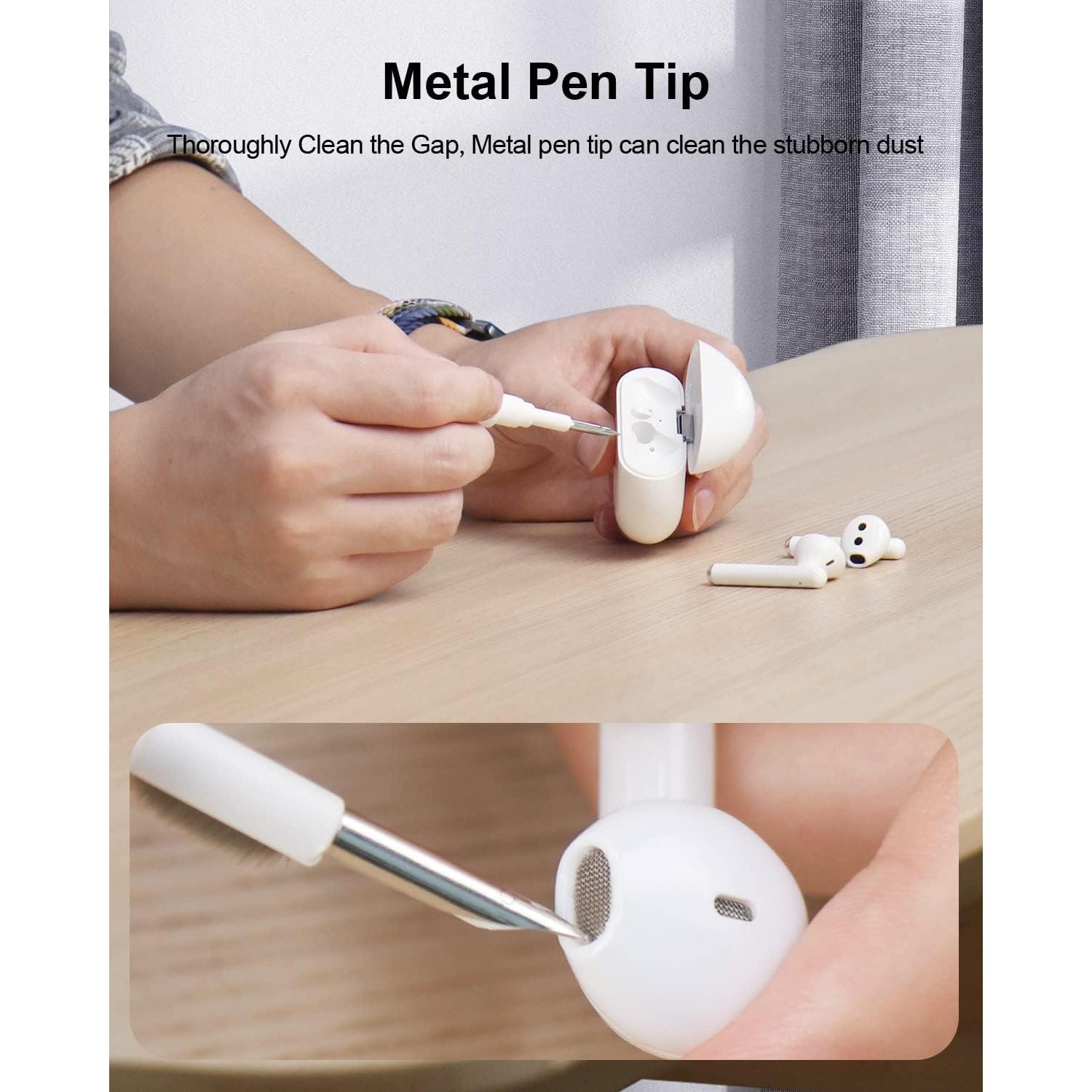 Kit de limpieza Hagibis 3 en 1 para AirPods Pro - Blanco