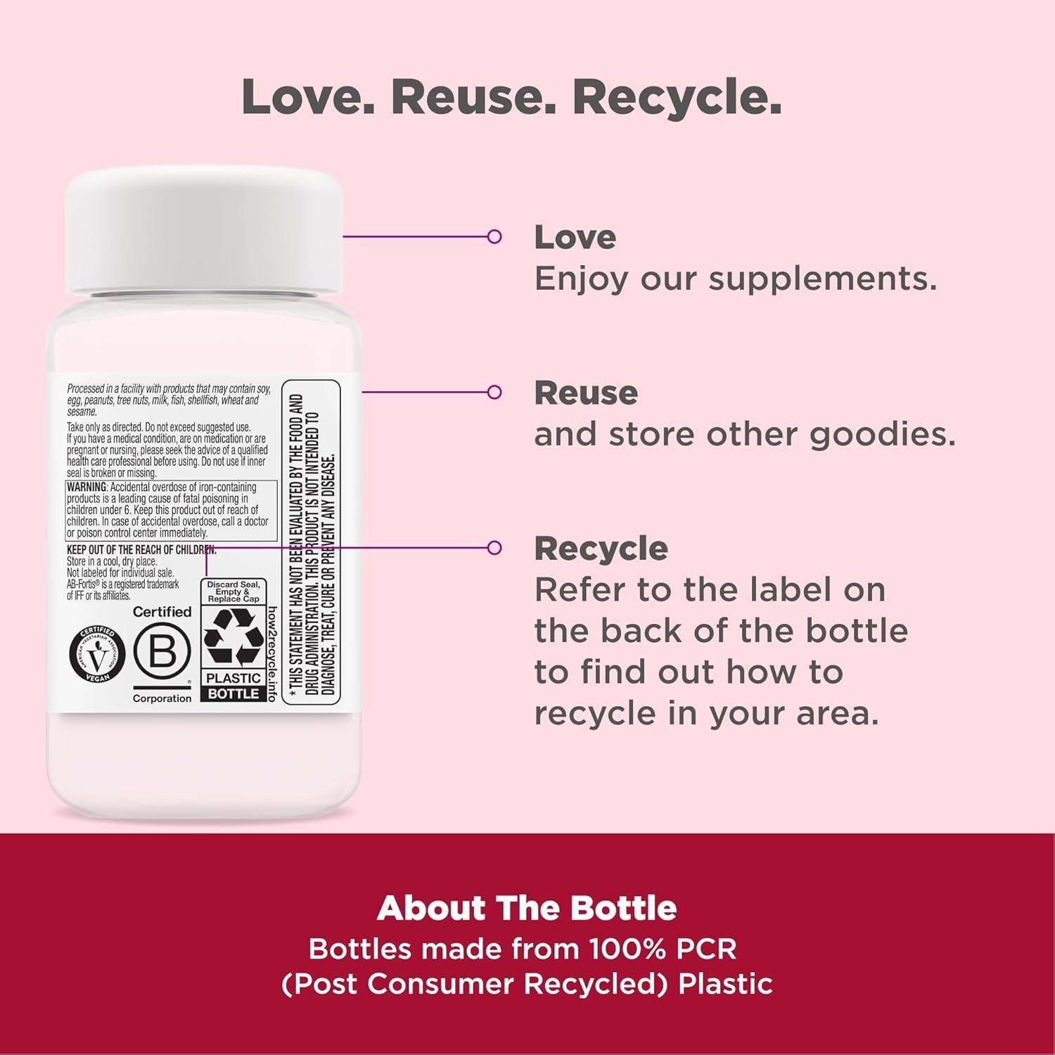 Tabletas Masticables de Hierro OLLY Delightful 60 Unidades