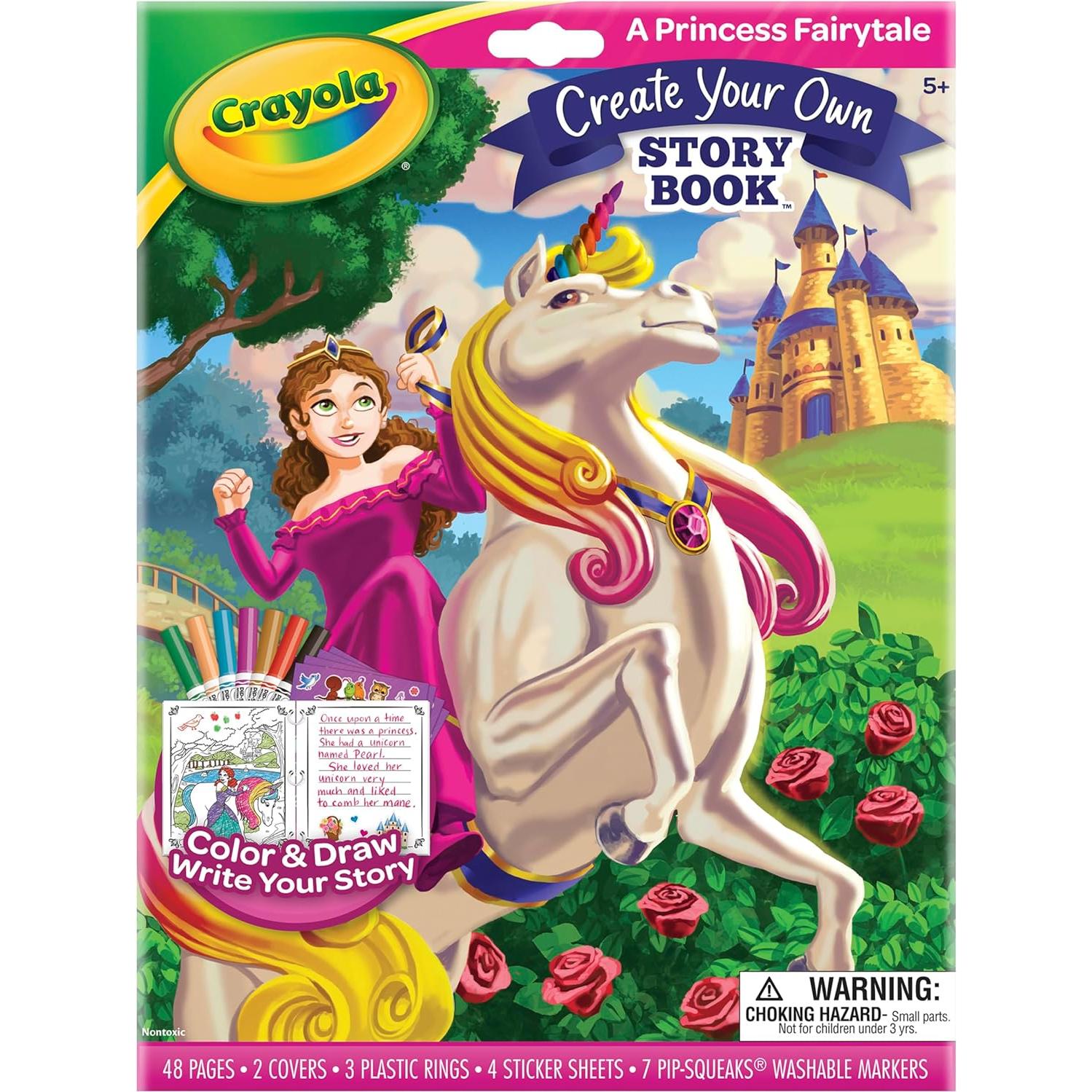 Kit de Creación de Libros Crayola Cuento de Hadas 48 Páginas
