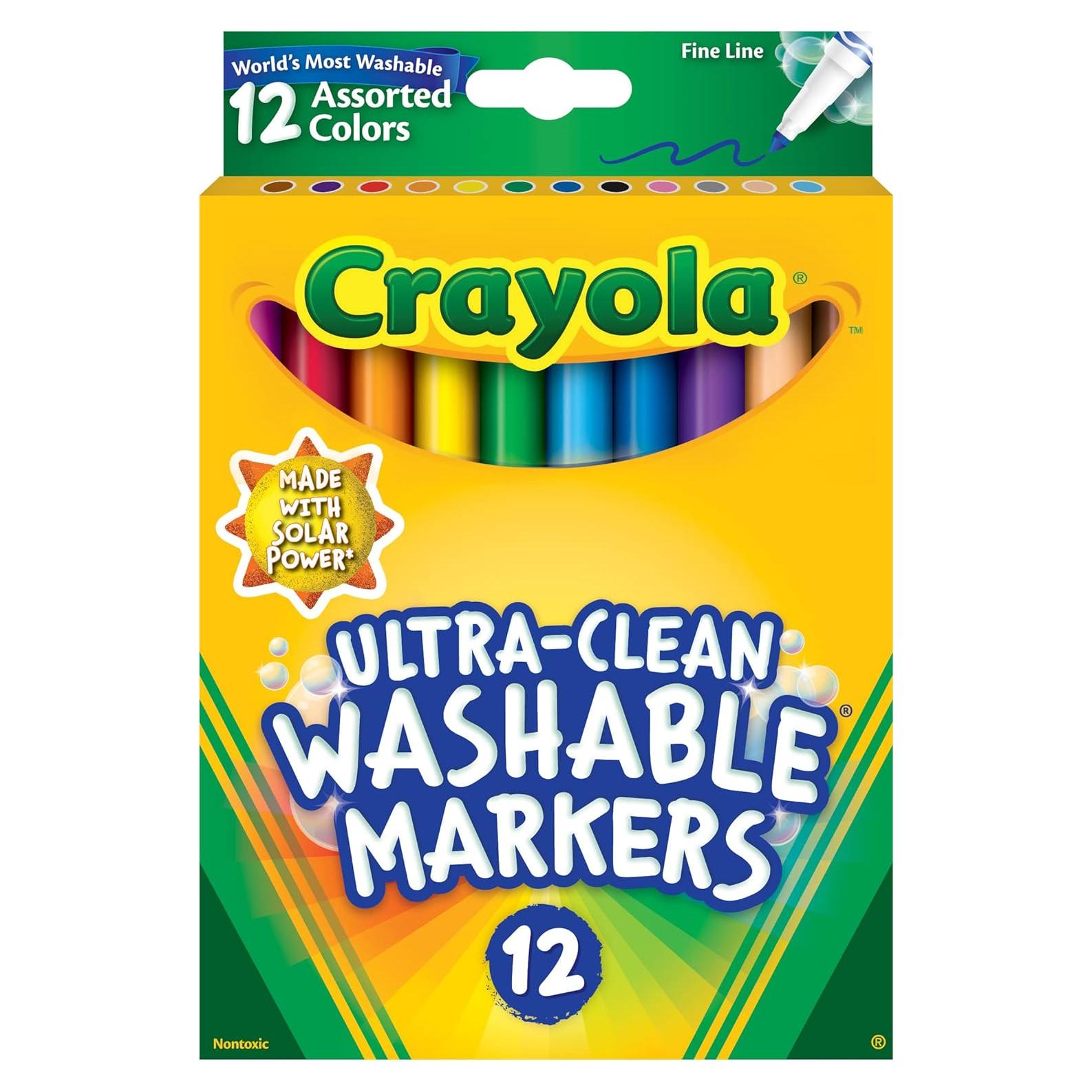 Marcadores Lavables Crayola Ultra-Clean 12 colores