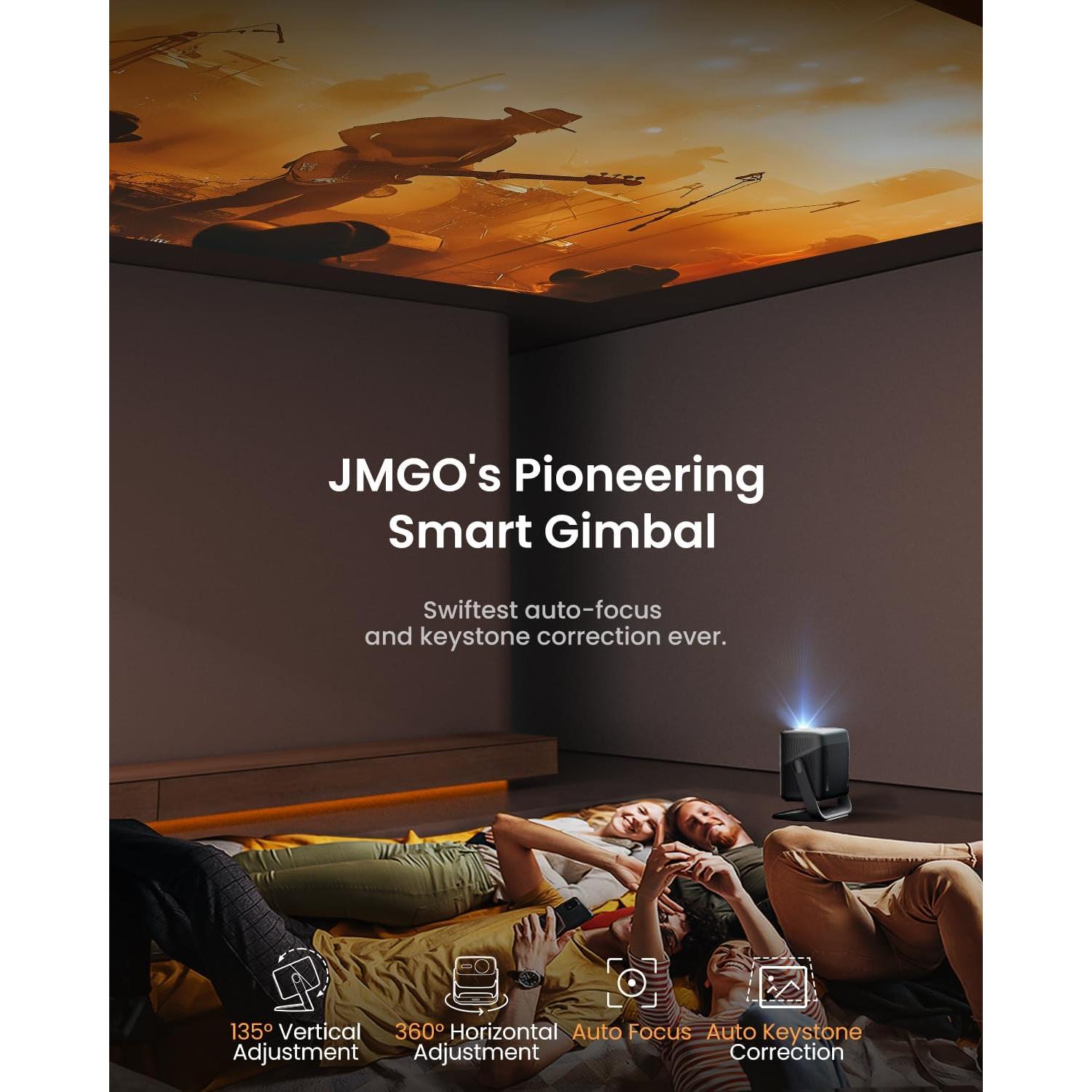 Proyector Láser 4K JMGO N1S Pro 2250 lúmenes WiFi Bluetooth