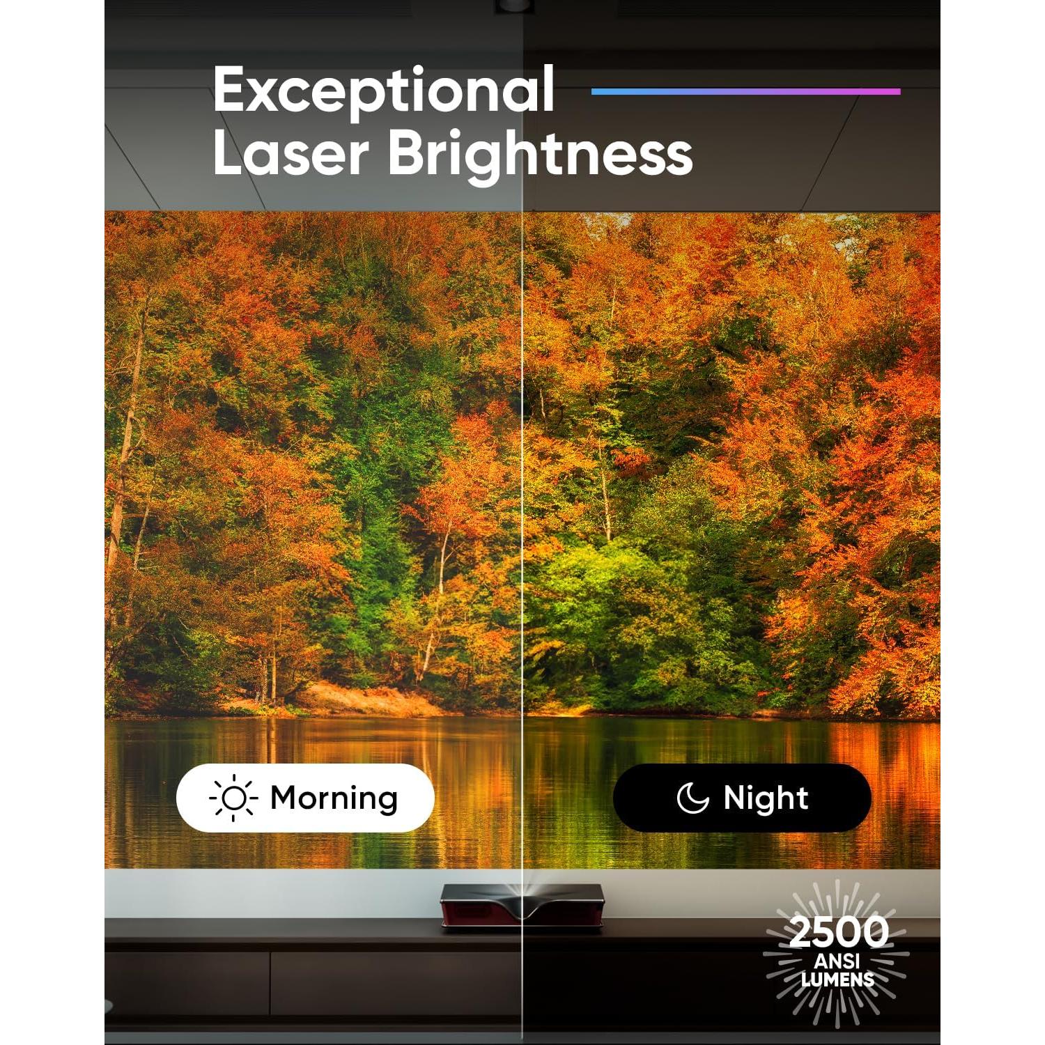 Proyector Láser NOMVDIC P2000 UST 4K 2500 Lúmenes 3D Dolby