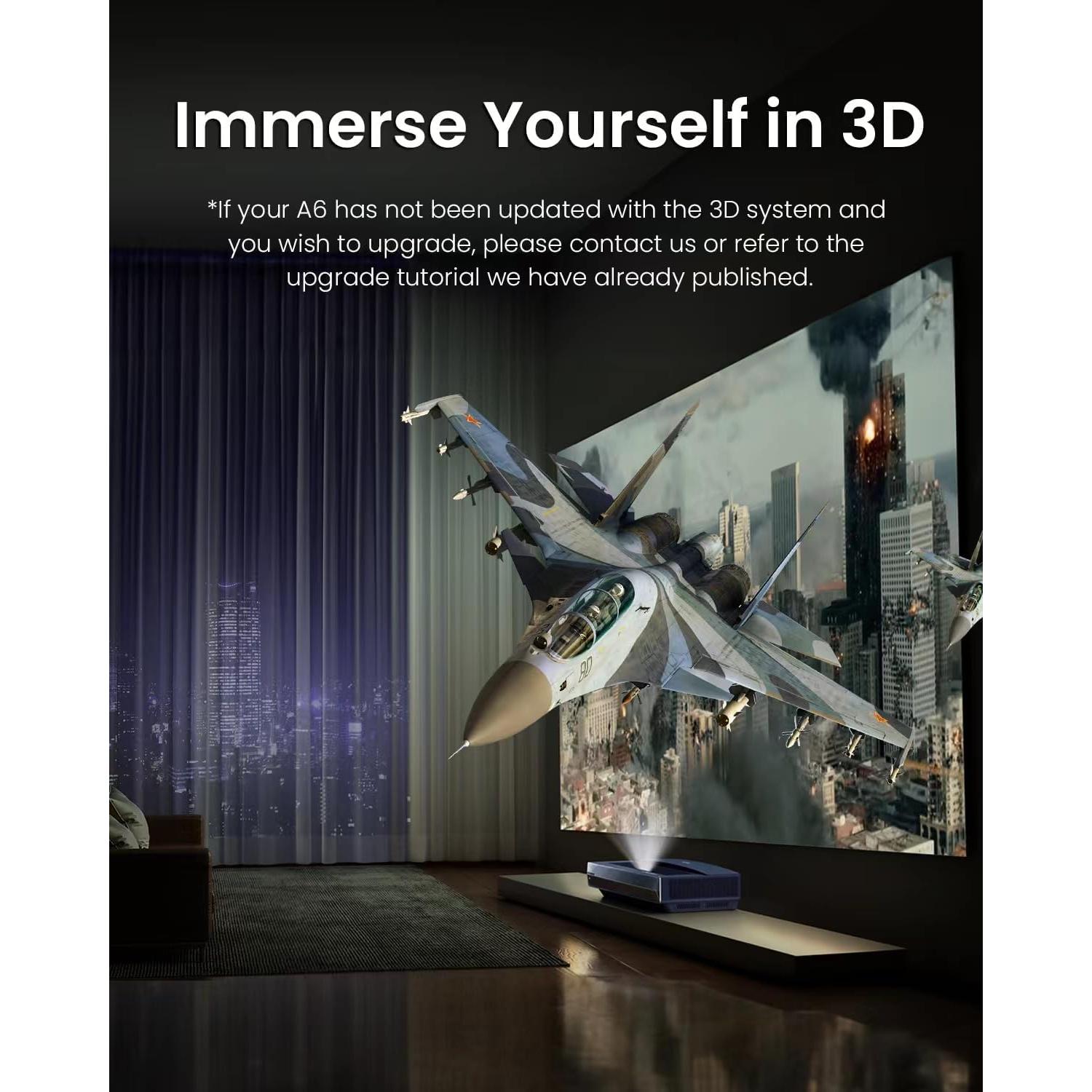 Proyector Ultra Corto CASIRIS A6 4K UHD 2200 Lúmenes HDR10