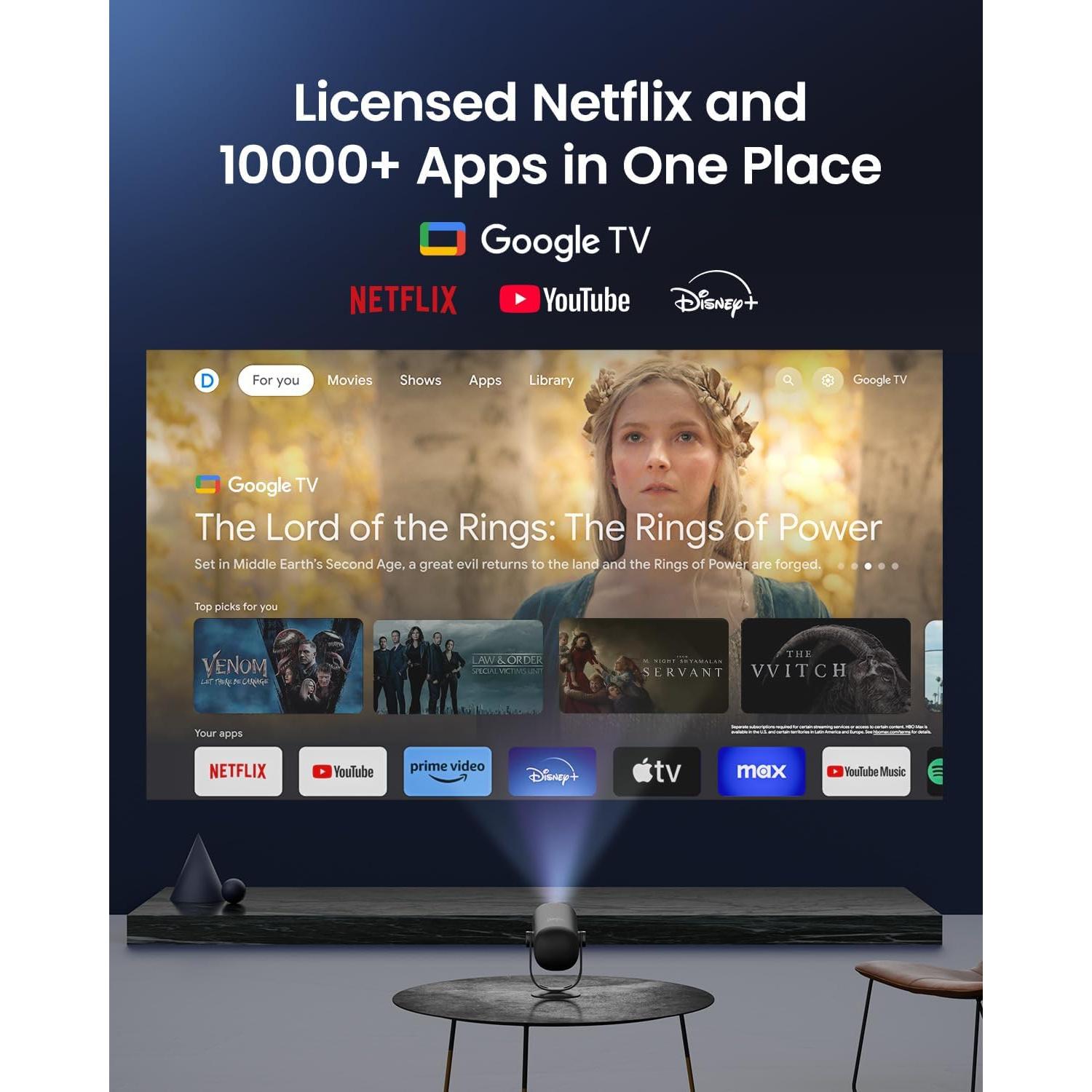 Proyector Portátil Dangbei DBOD03 1080P Wifi Bluetooth 450 Lúmenes