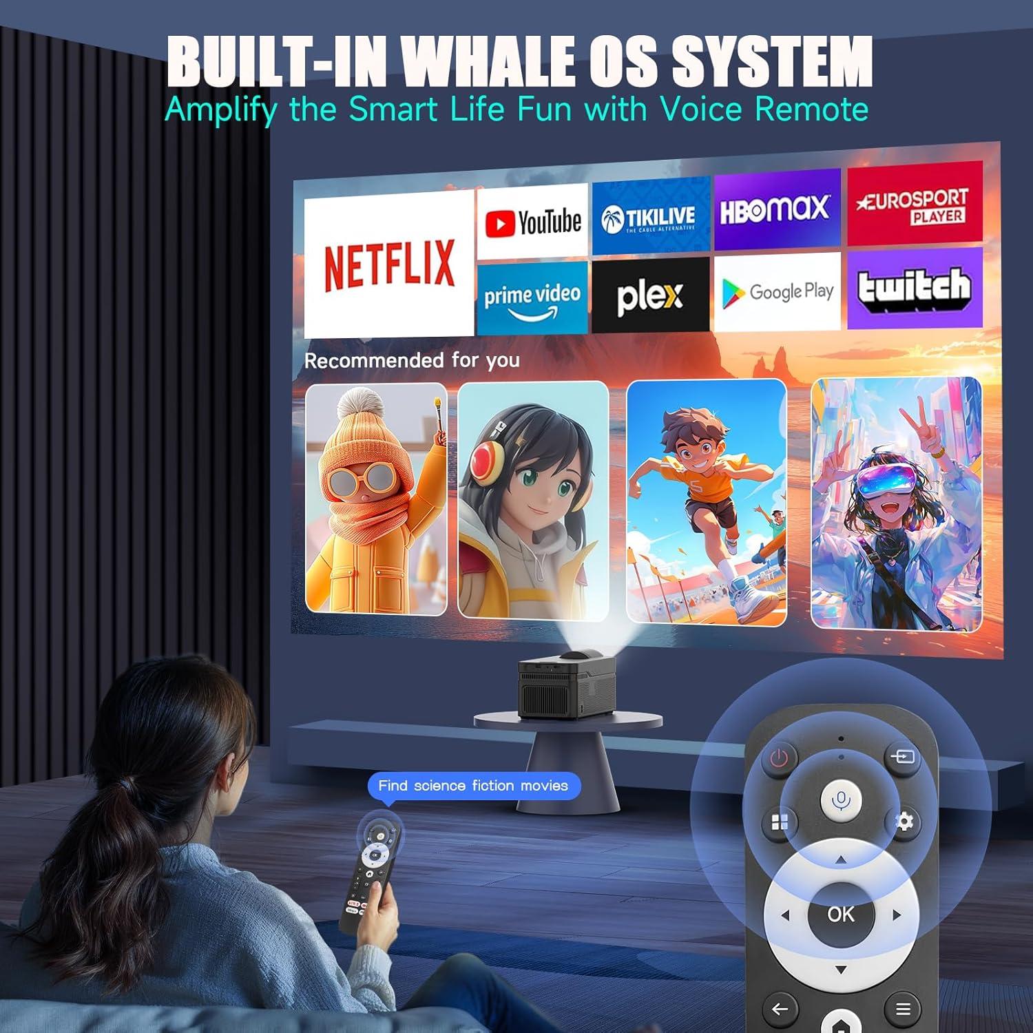 Proyector Inteligente Alwtniet HY450 4K 700 ANSI Android 13