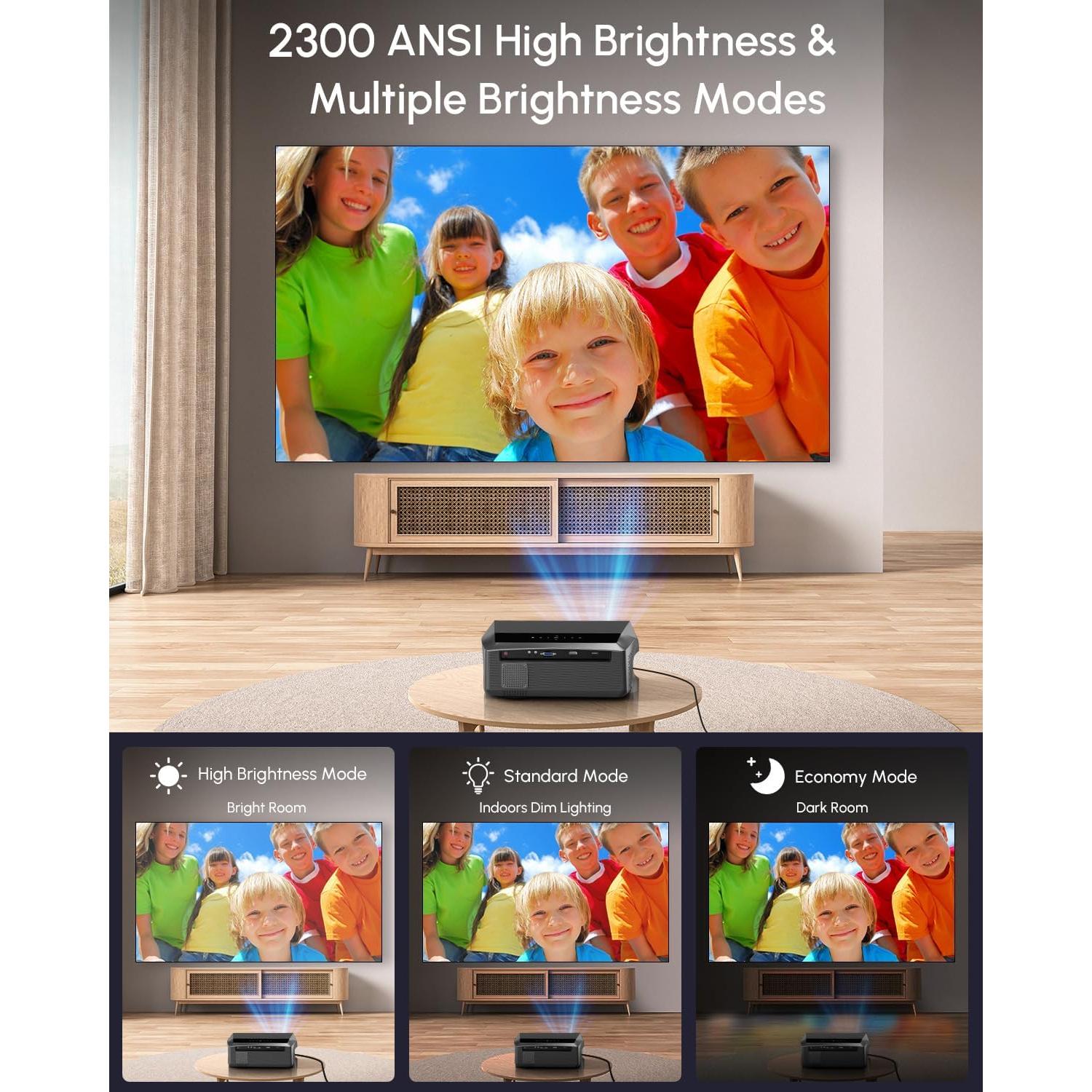 Proyector Inteligente 4K Ultra HD Tof 2300 ANSI Gris HDMI Dolby