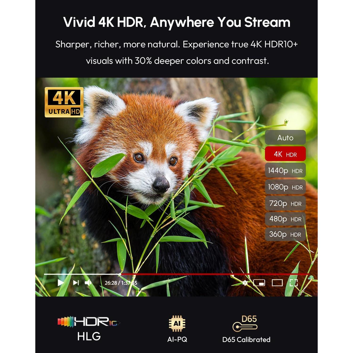 Proyector Inteligente 4K Ultra HD Tof 2300 ANSI Gris HDMI Dolby