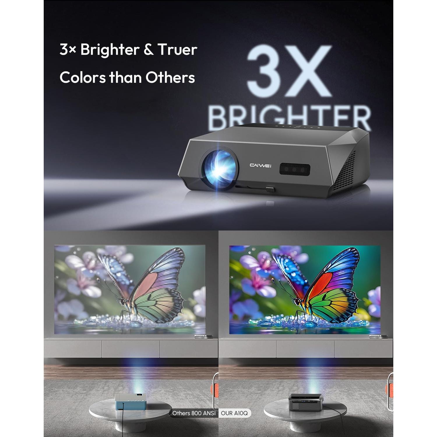 Proyector Inteligente 4K Ultra HD Tof 2300 ANSI Gris HDMI Dolby