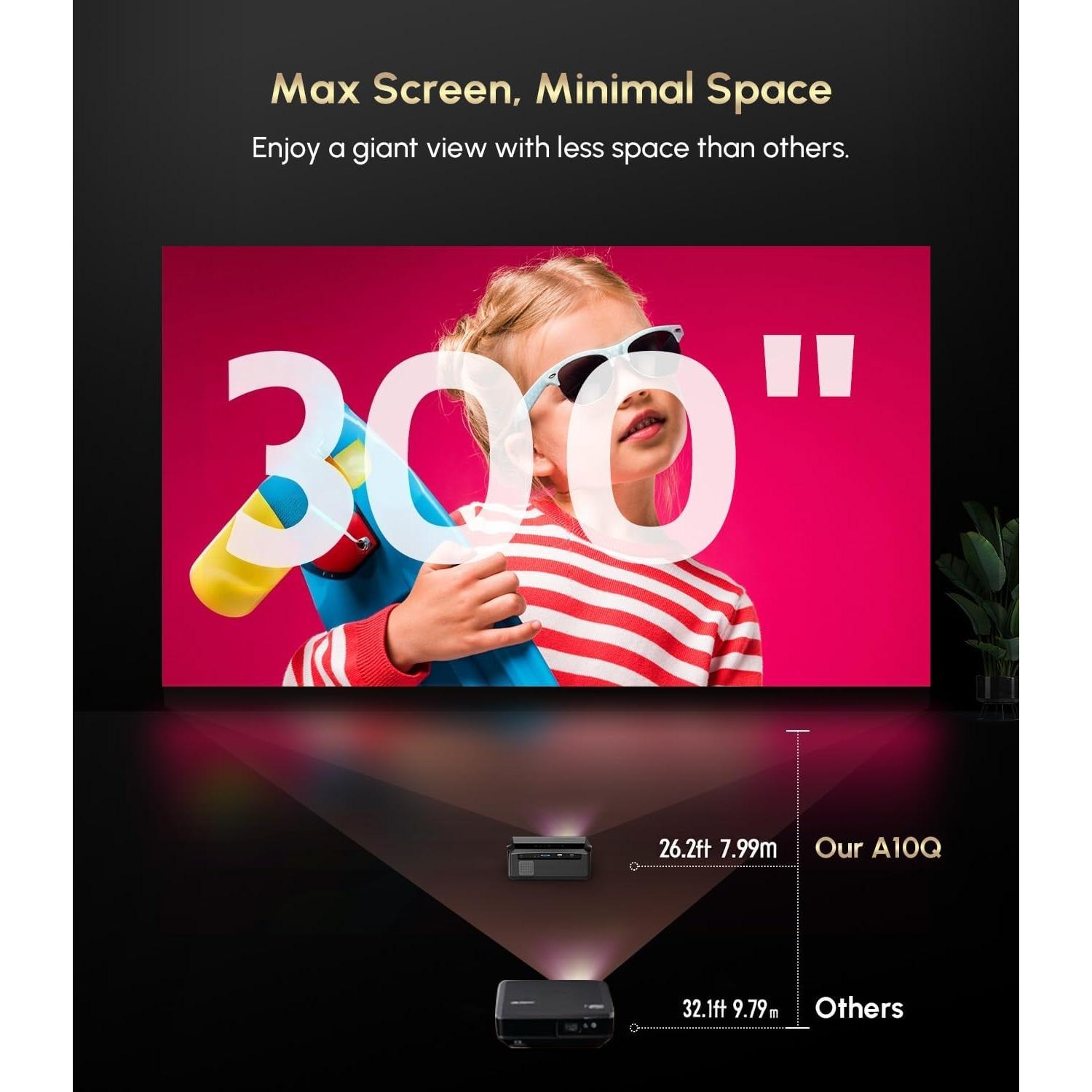 Proyector Inteligente 4K Ultra HD Tof 2300 ANSI Gris HDMI Dolby