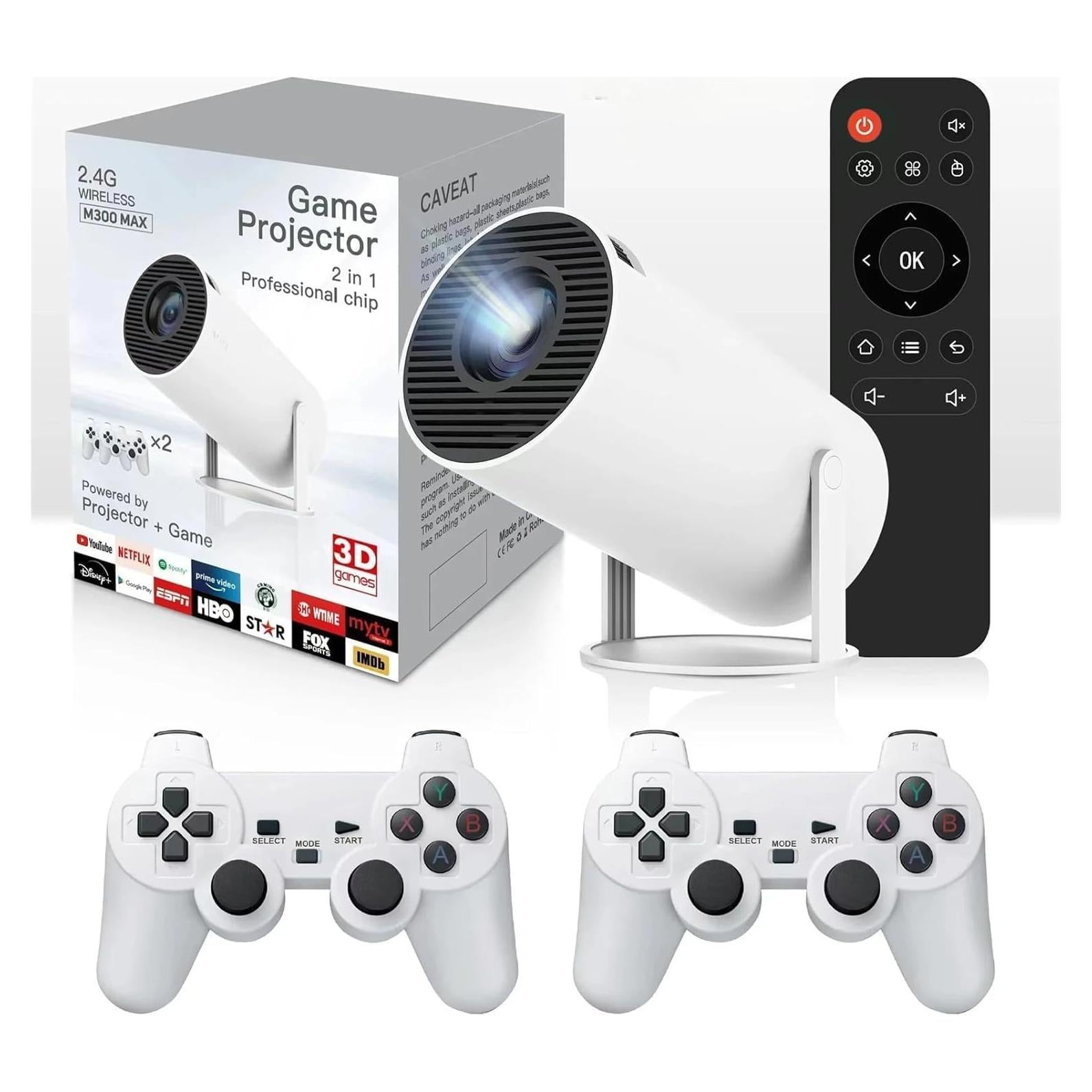 Proyector Mini Portátil Faatchoi 360 ANSI 1080P WiFi Bluetooth