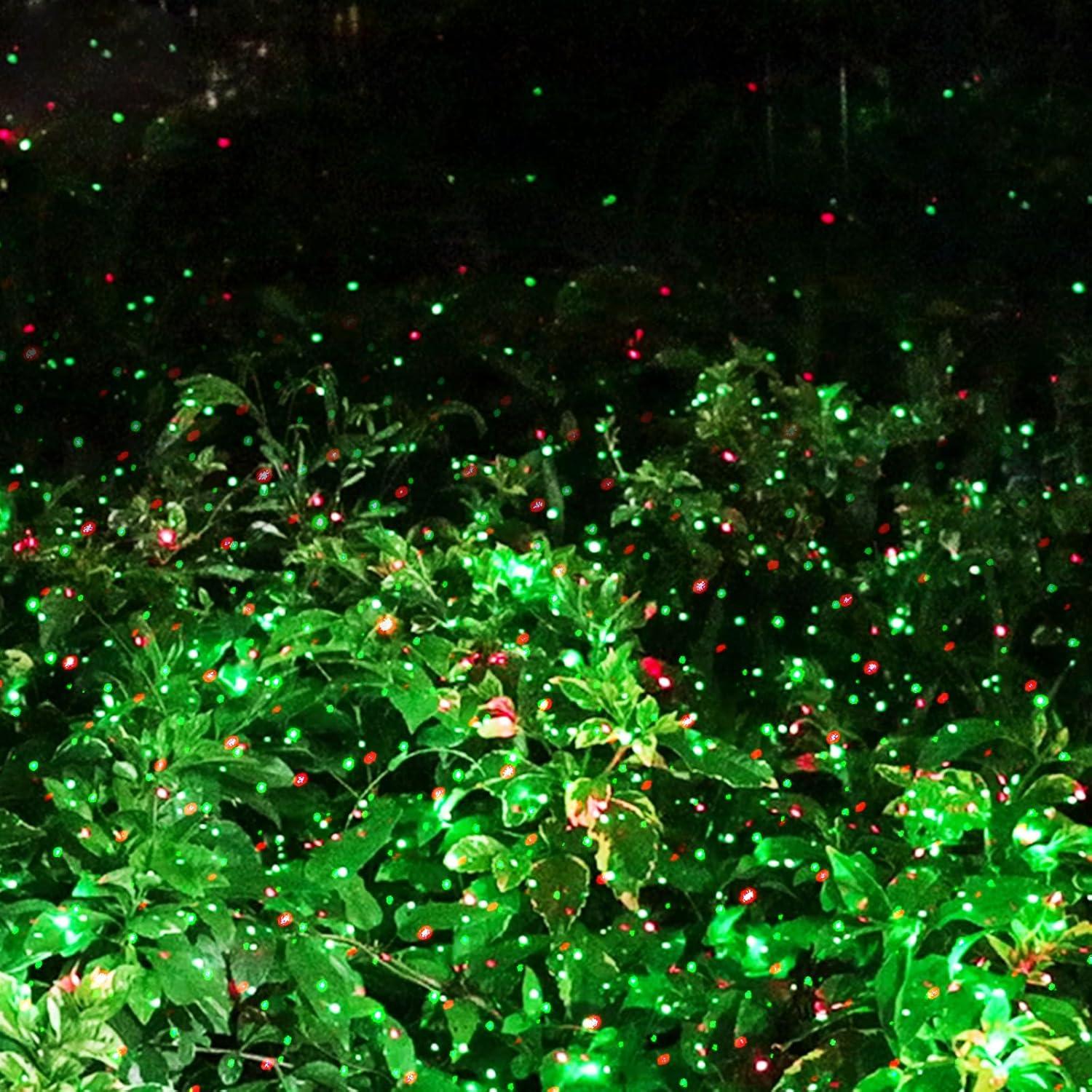 Luces Láser de Navidad HERHOTER Rojo y Verde IP65 para Exterior