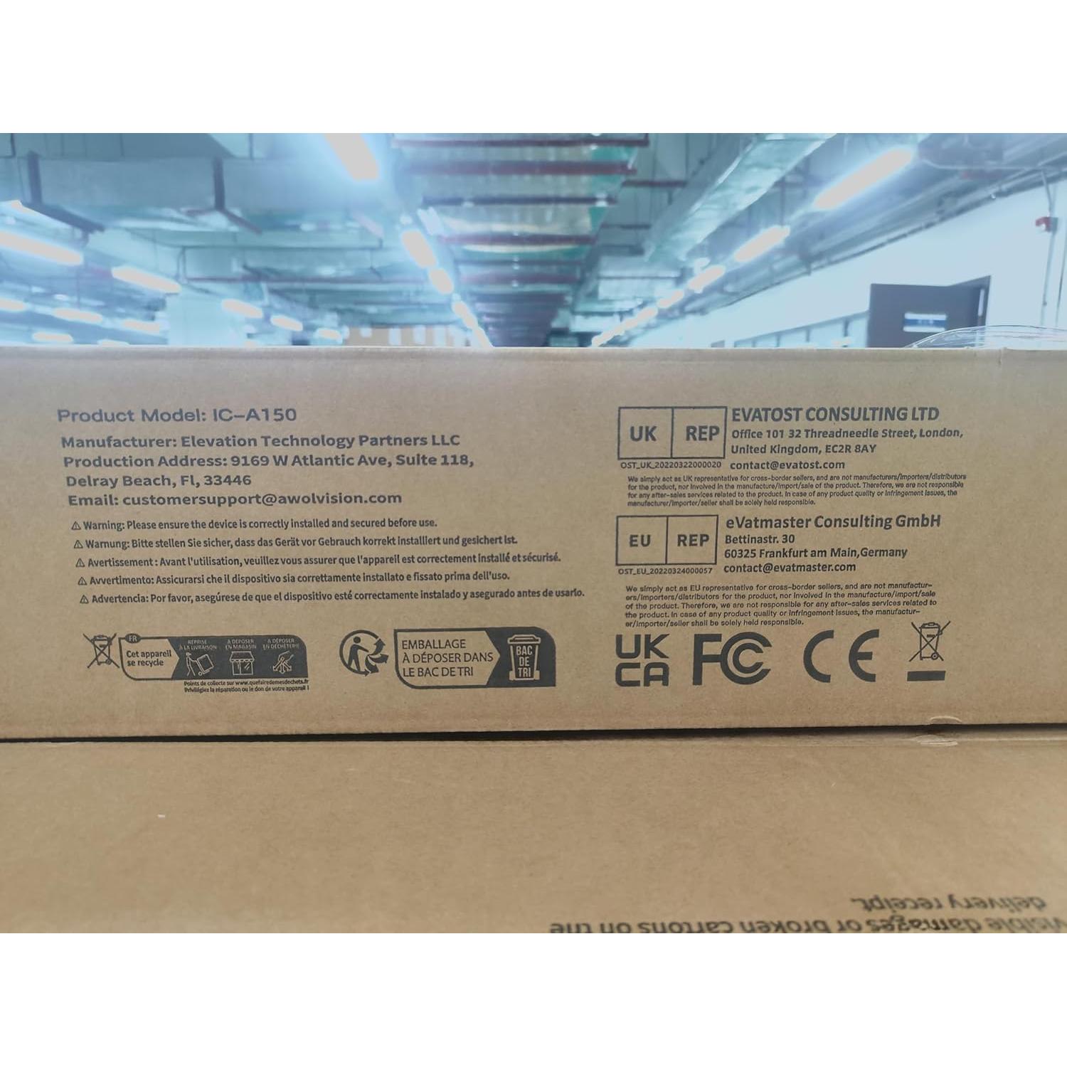 Bandeja deslizante motorizada AWOL VISION IC-A150 para proyector UST