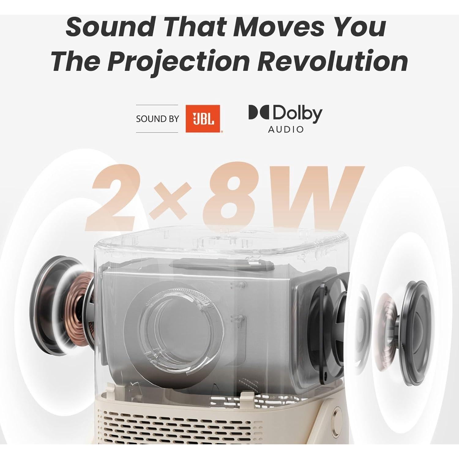 Proyector Yaber T2 Plus GTV 1080P WiFi 6 Bluetooth Portátil