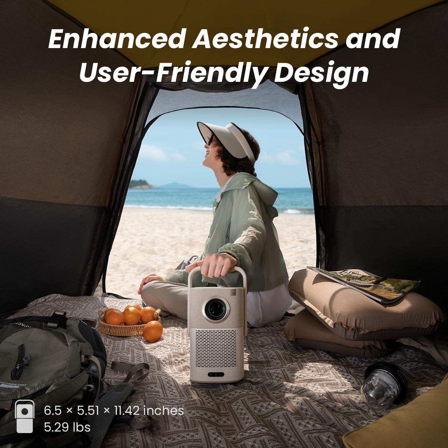 Proyector Yaber T2 Plus GTV 1080P WiFi 6 Bluetooth Portátil