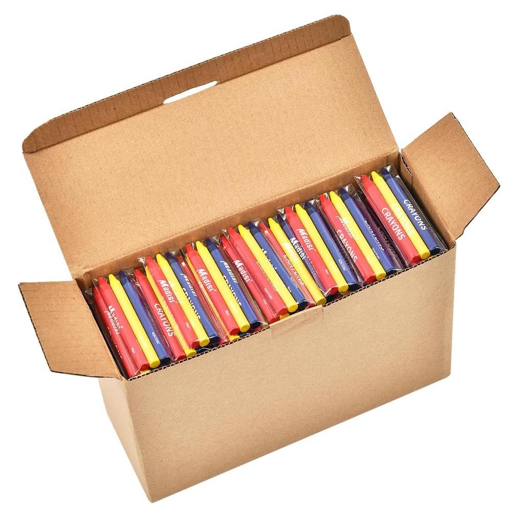 Crayones Madisi 600 unidades en 200 paquetes a granel