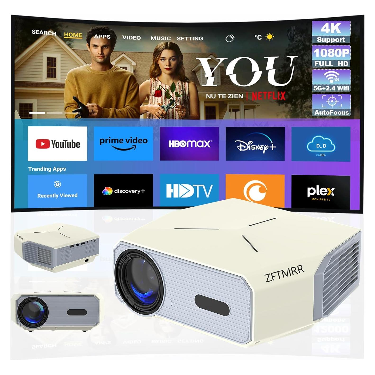 Proyector ZFTMRR 1080P WiFi Bluetooth 12000L 250" (635 cm)