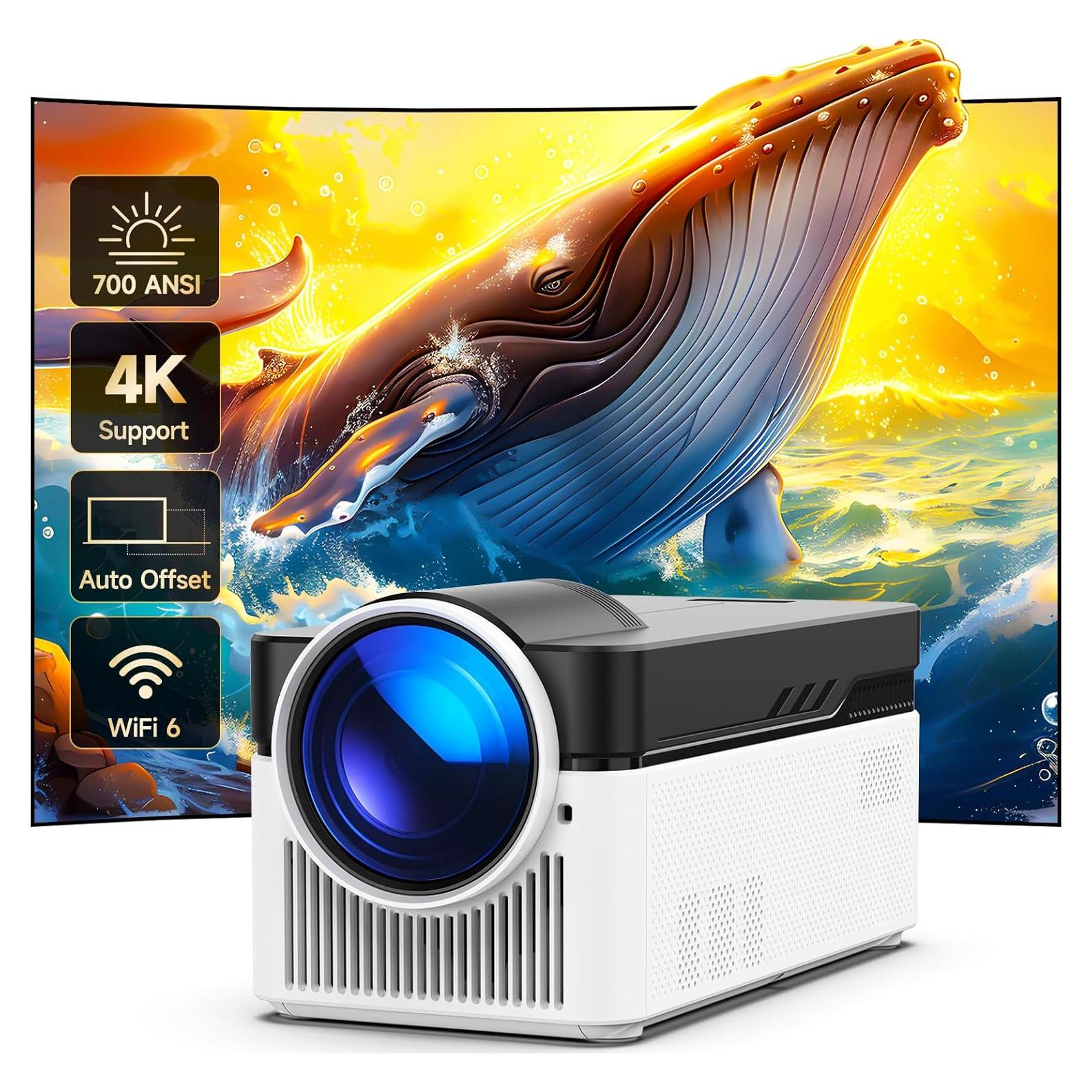 Proyector Inteligente Alwtniet 700 ANSI 1080P Corto Alcance