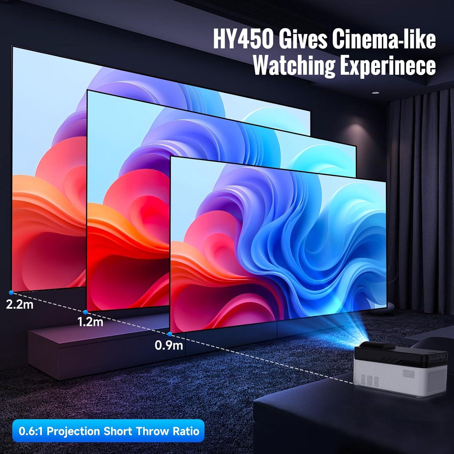 Proyector Inteligente Alwtniet 700 ANSI 1080P Corto Alcance