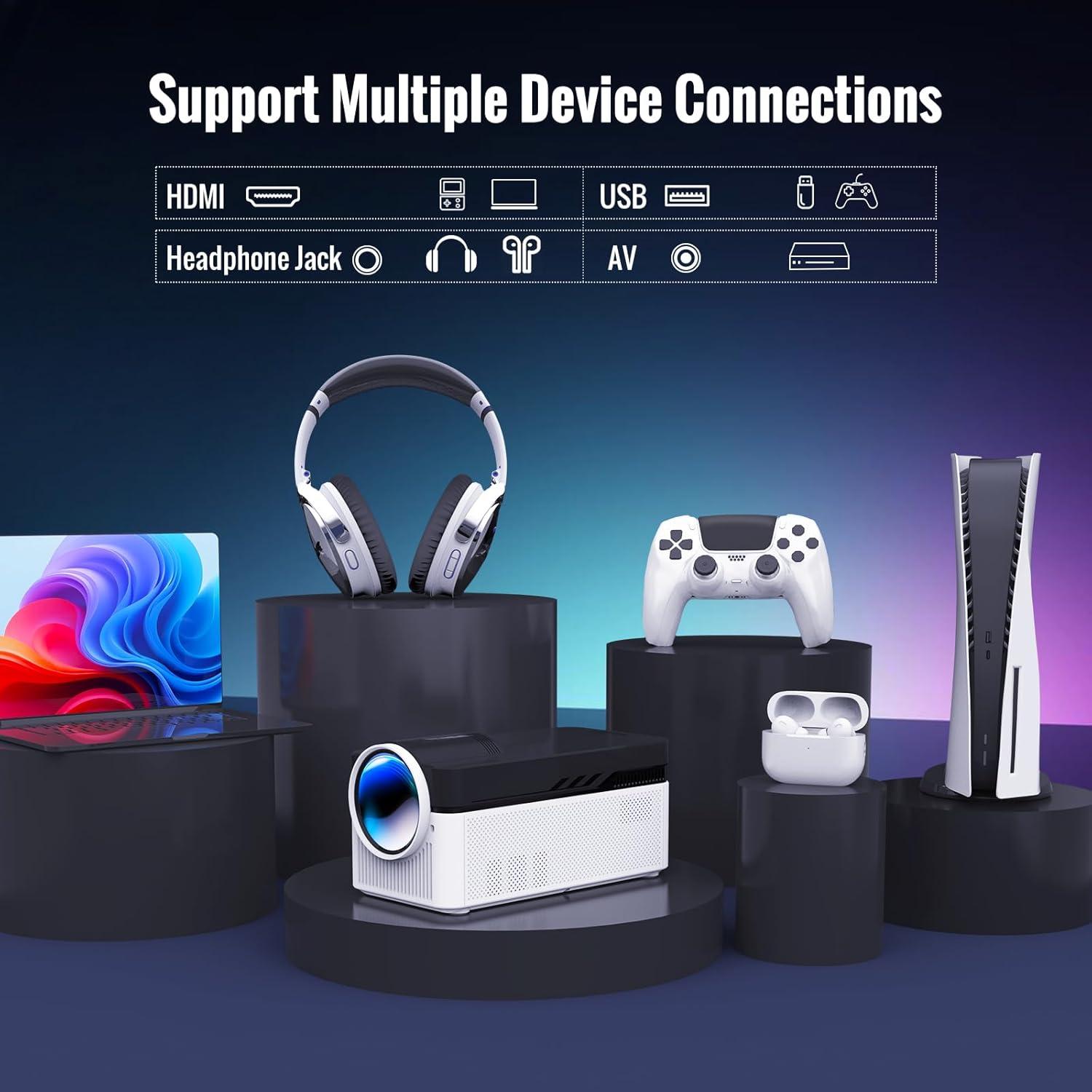 Proyector Inteligente Alwtniet 700 ANSI 1080P Corto Alcance