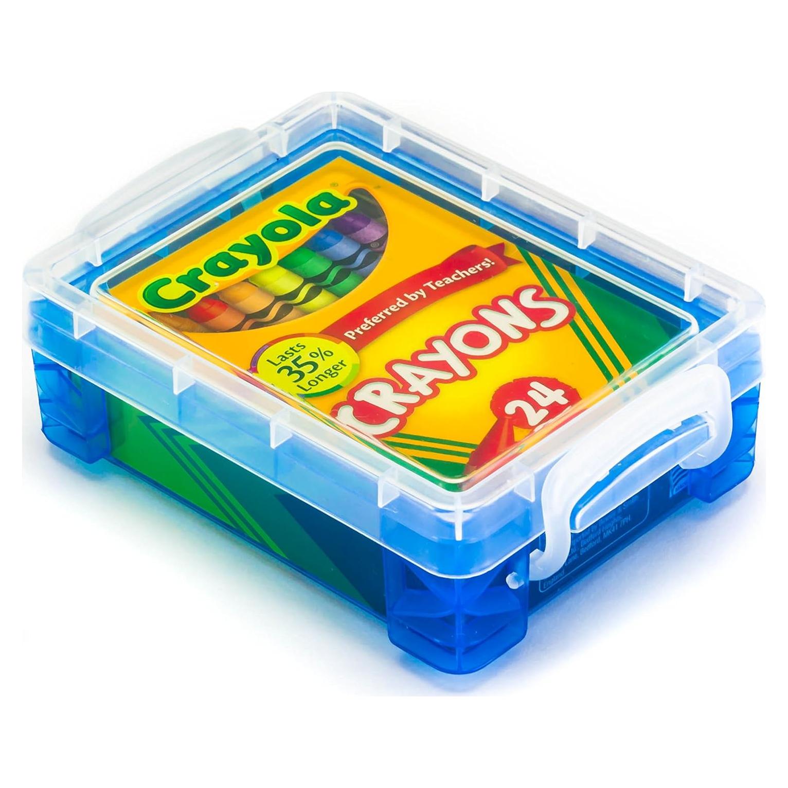 Crayola Crayones 24 Colores con Caja Plástica Super Stacker